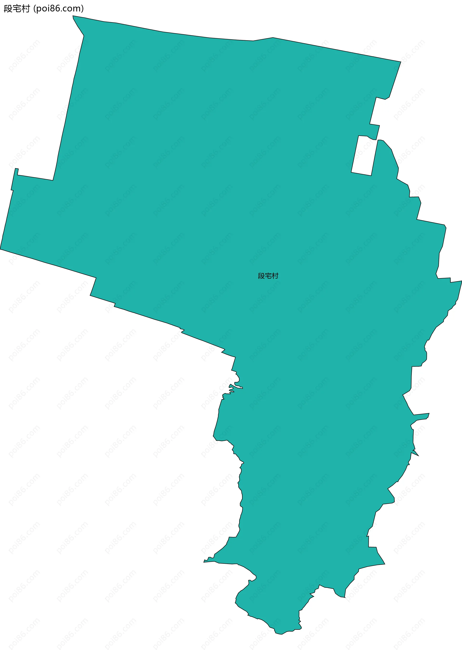 段宅村边界地图