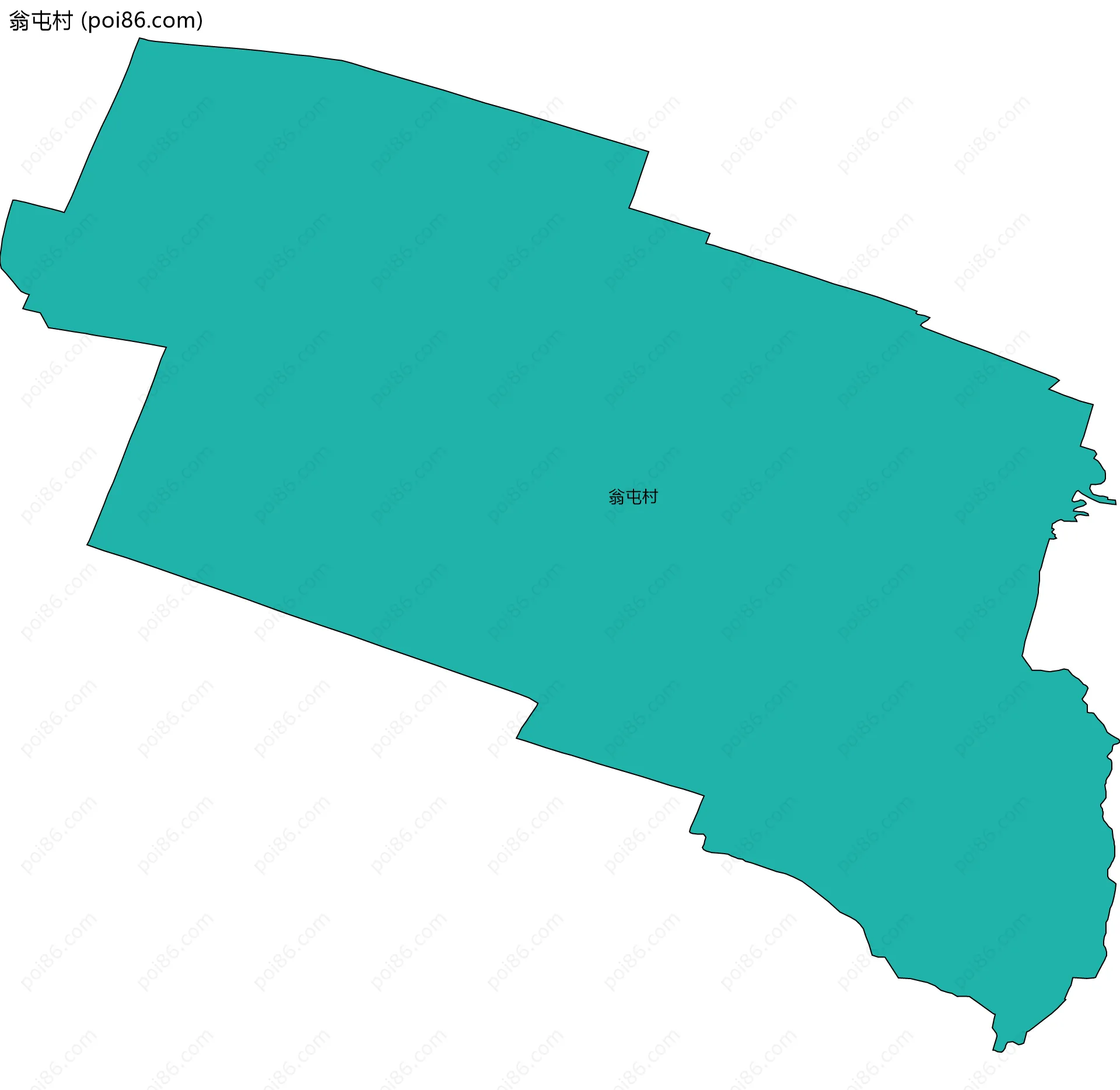 翁屯村边界地图