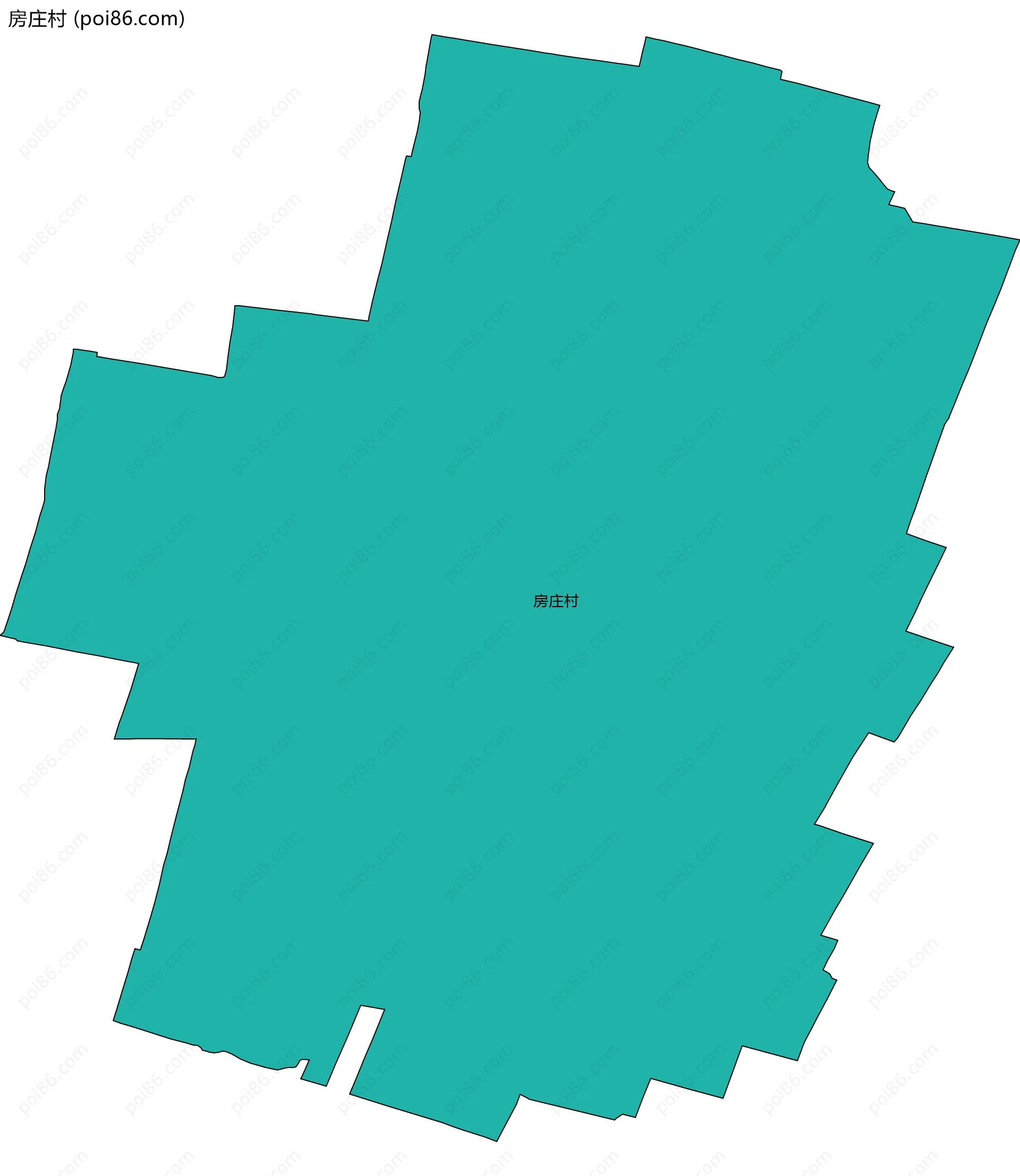 房庄村边界地图