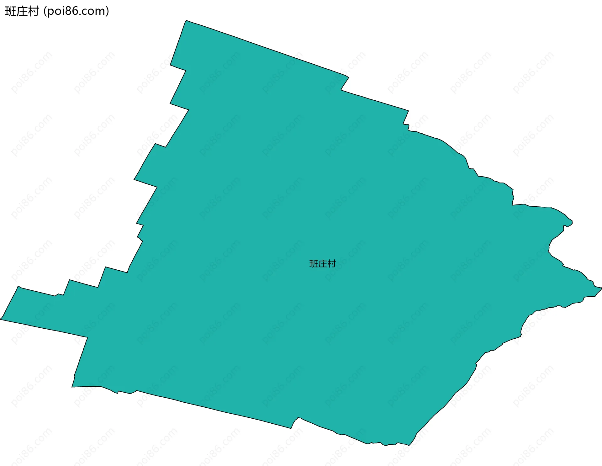 班庄村边界地图
