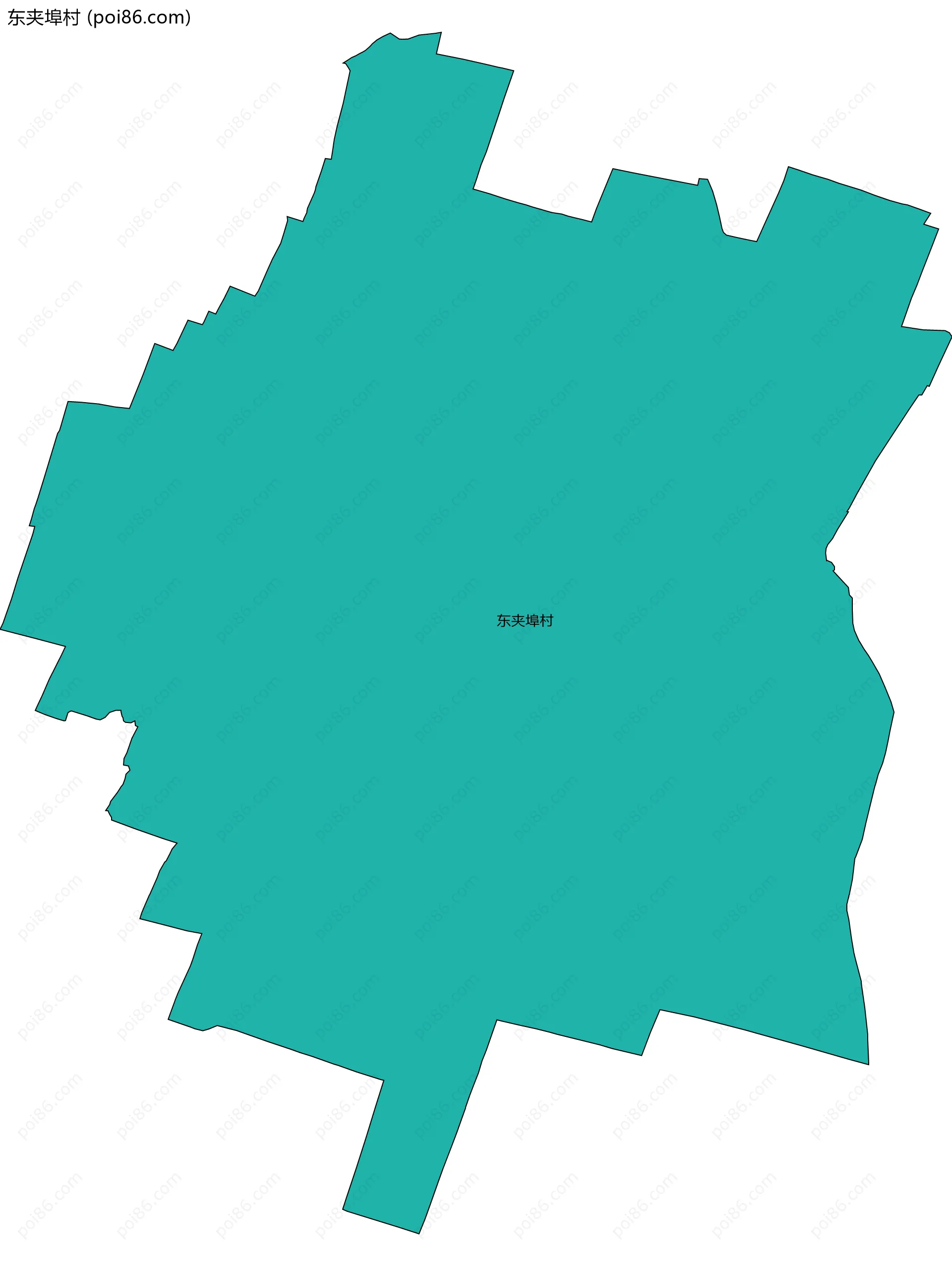 东夹埠村边界地图