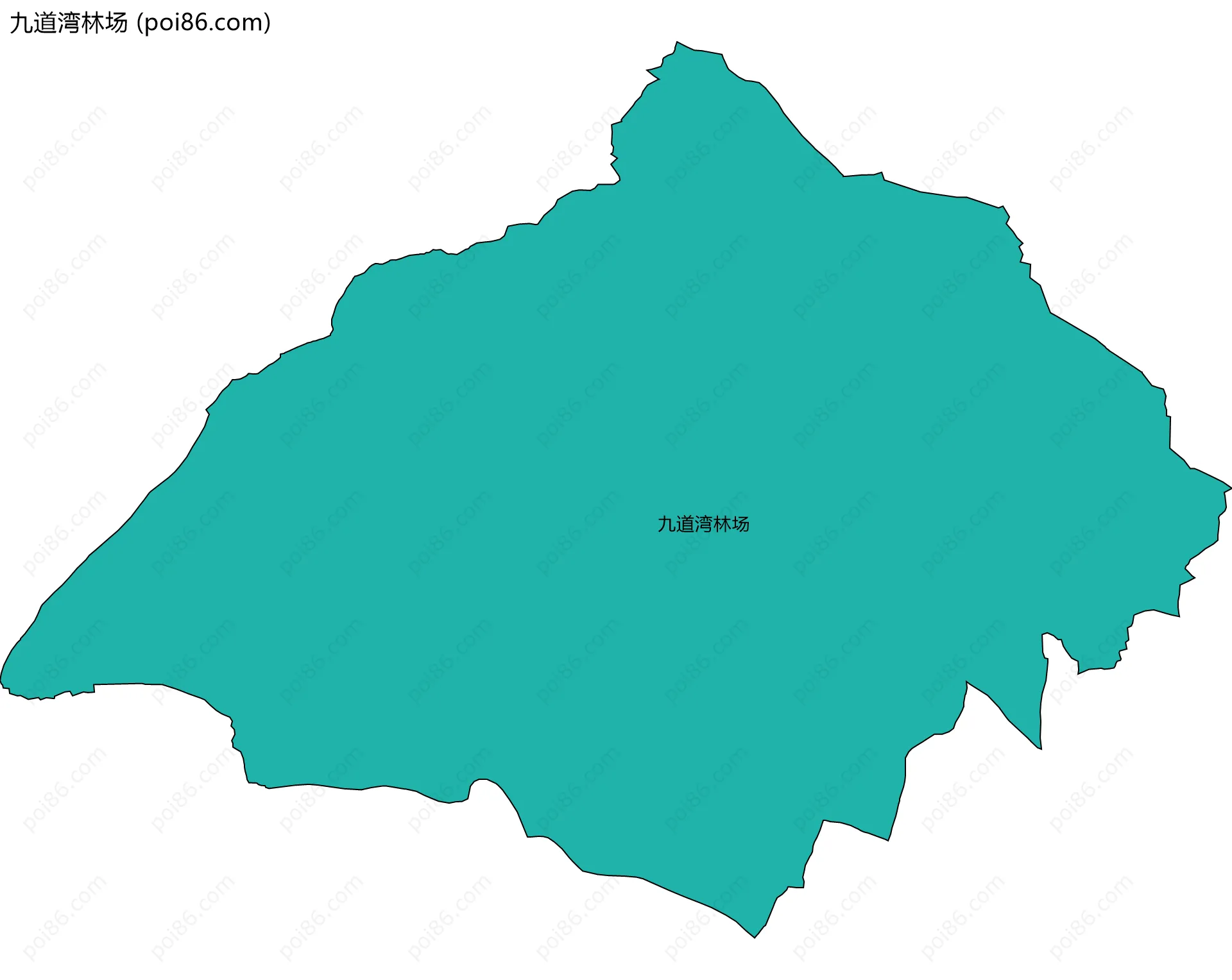 九道湾林场边界地图