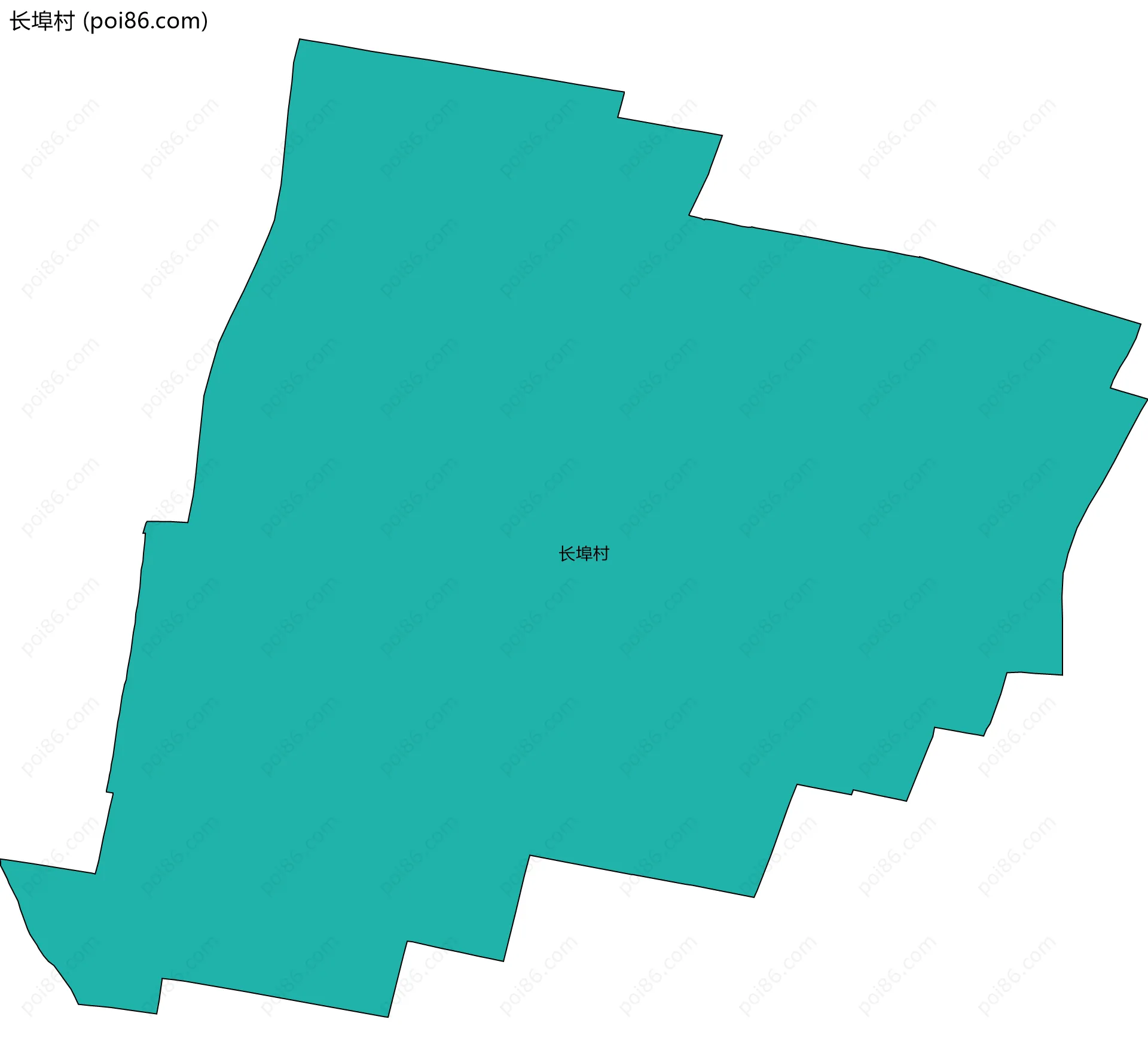 长埠村边界地图