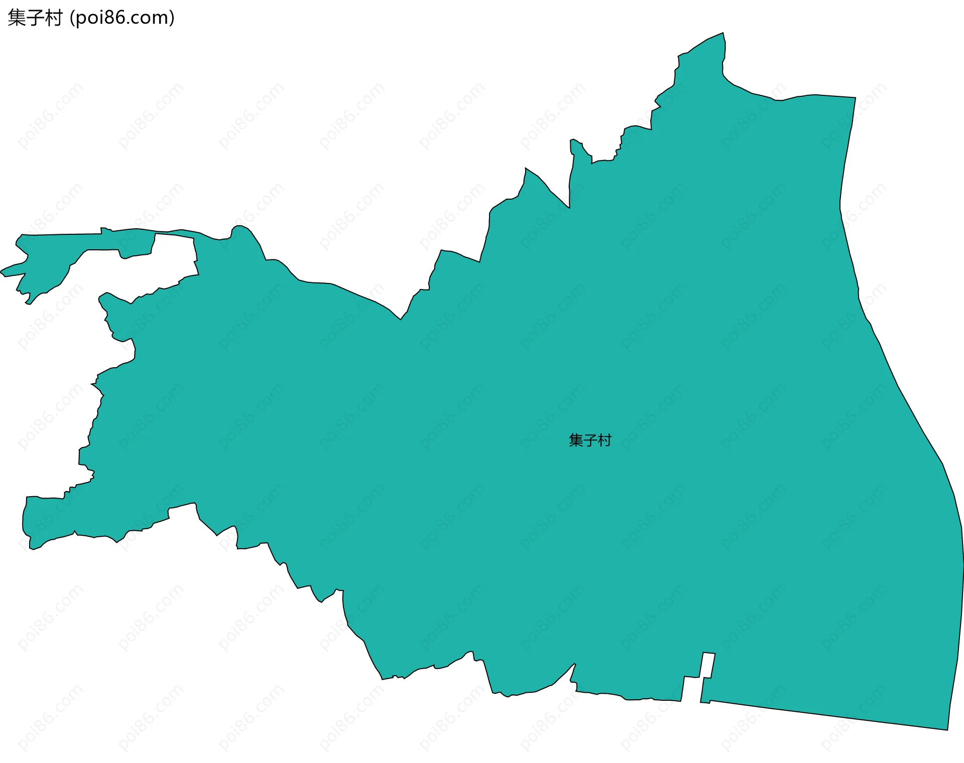 集子村边界地图