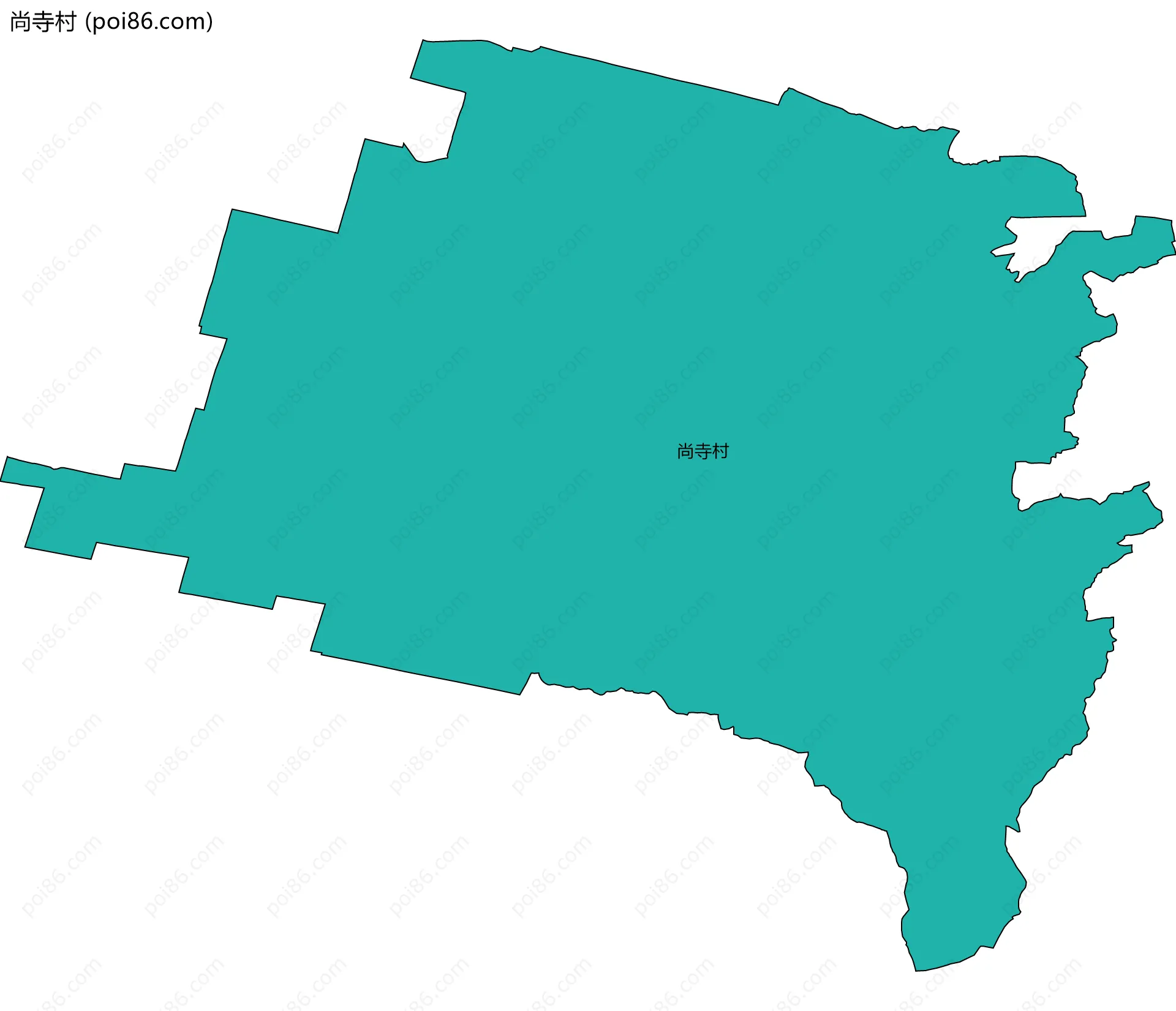 尚寺村边界地图
