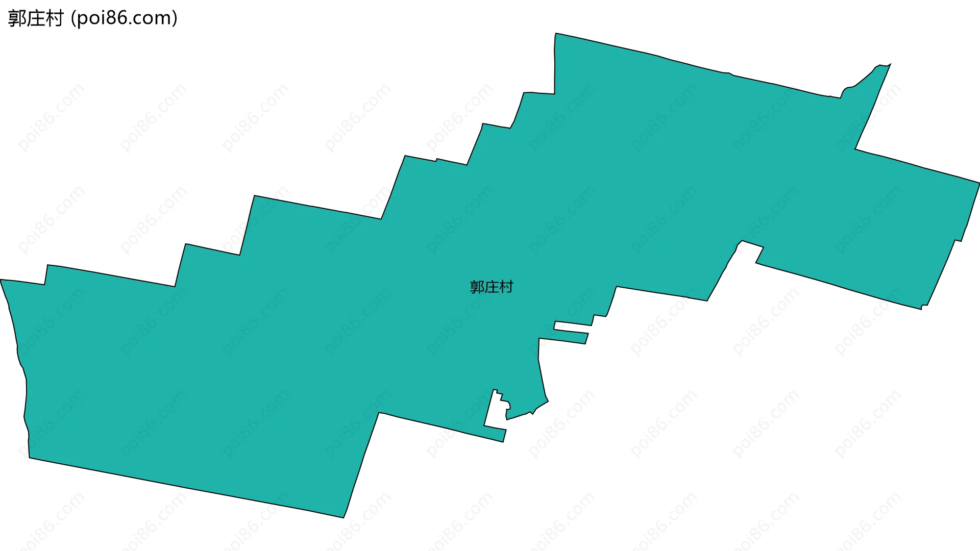 郭庄村边界地图