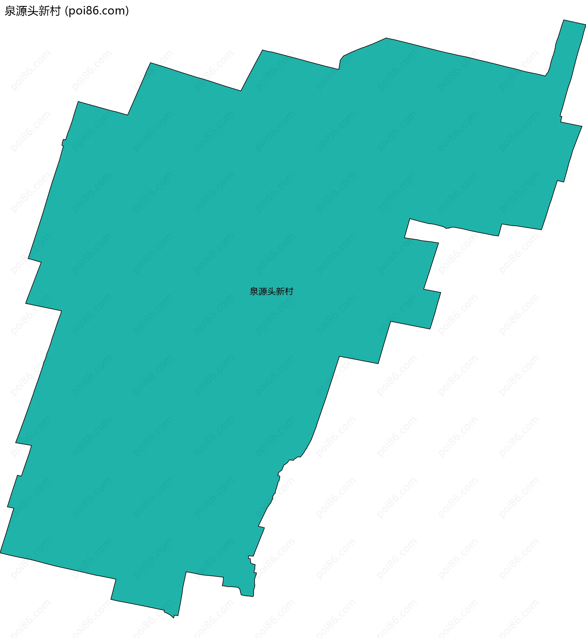 泉源头新村边界地图