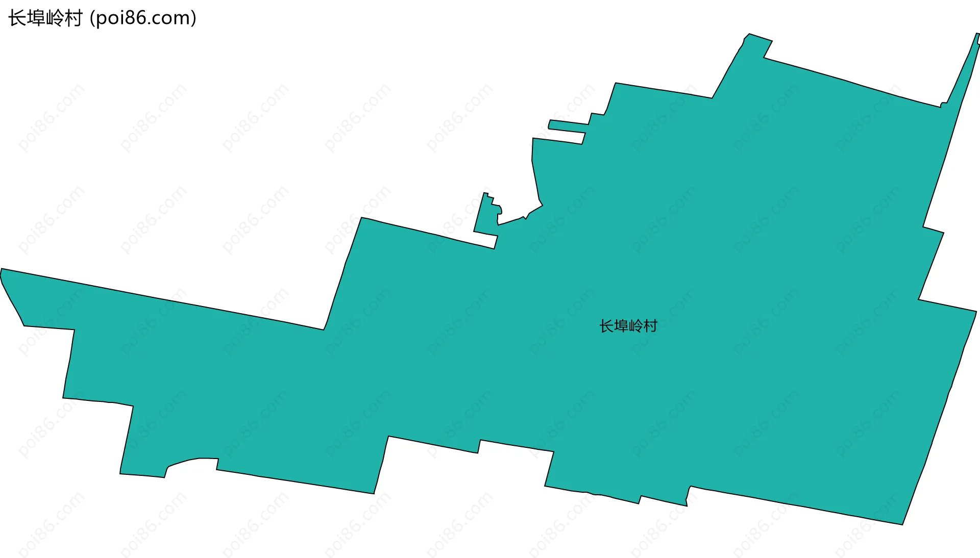 长埠岭村边界地图