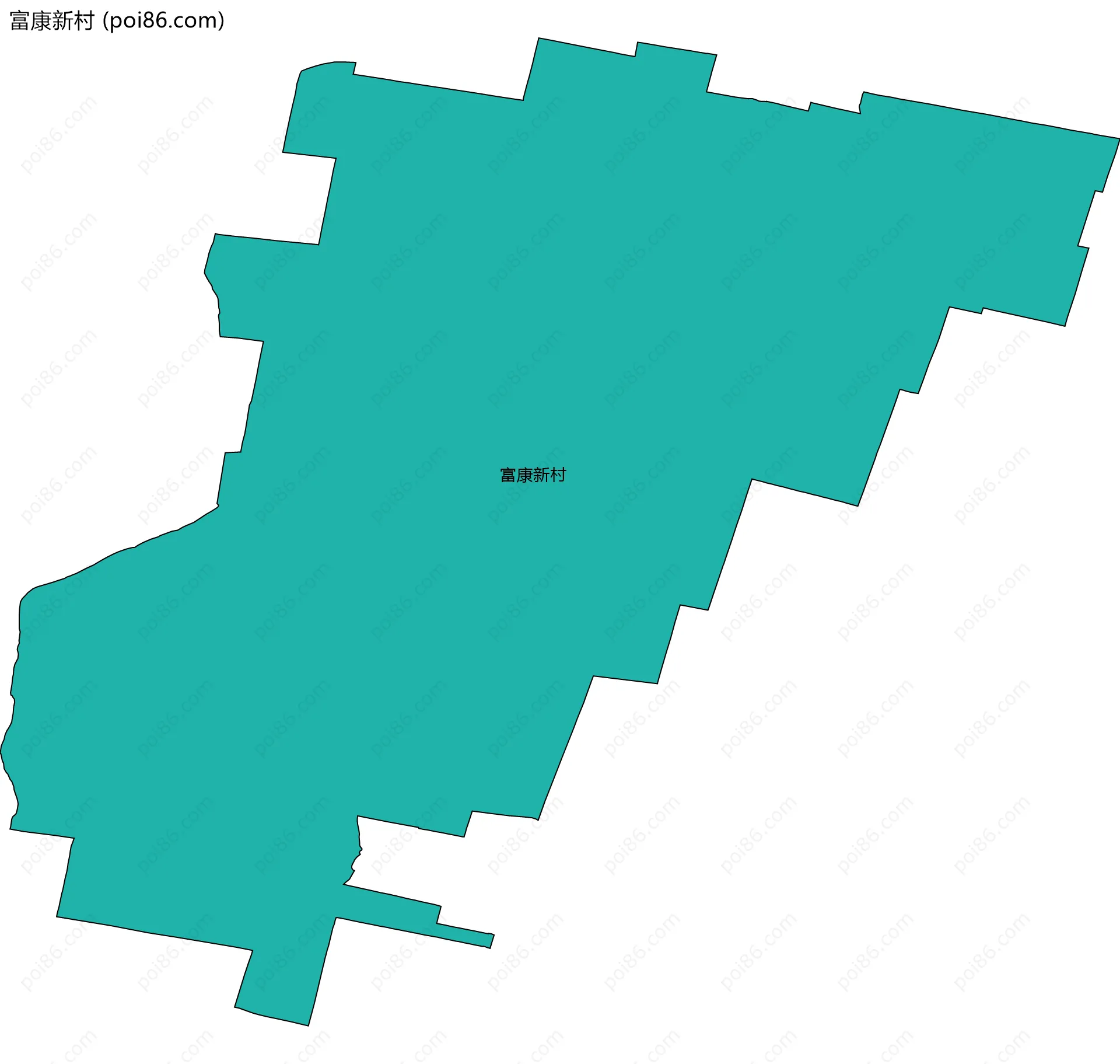 富康新村边界地图