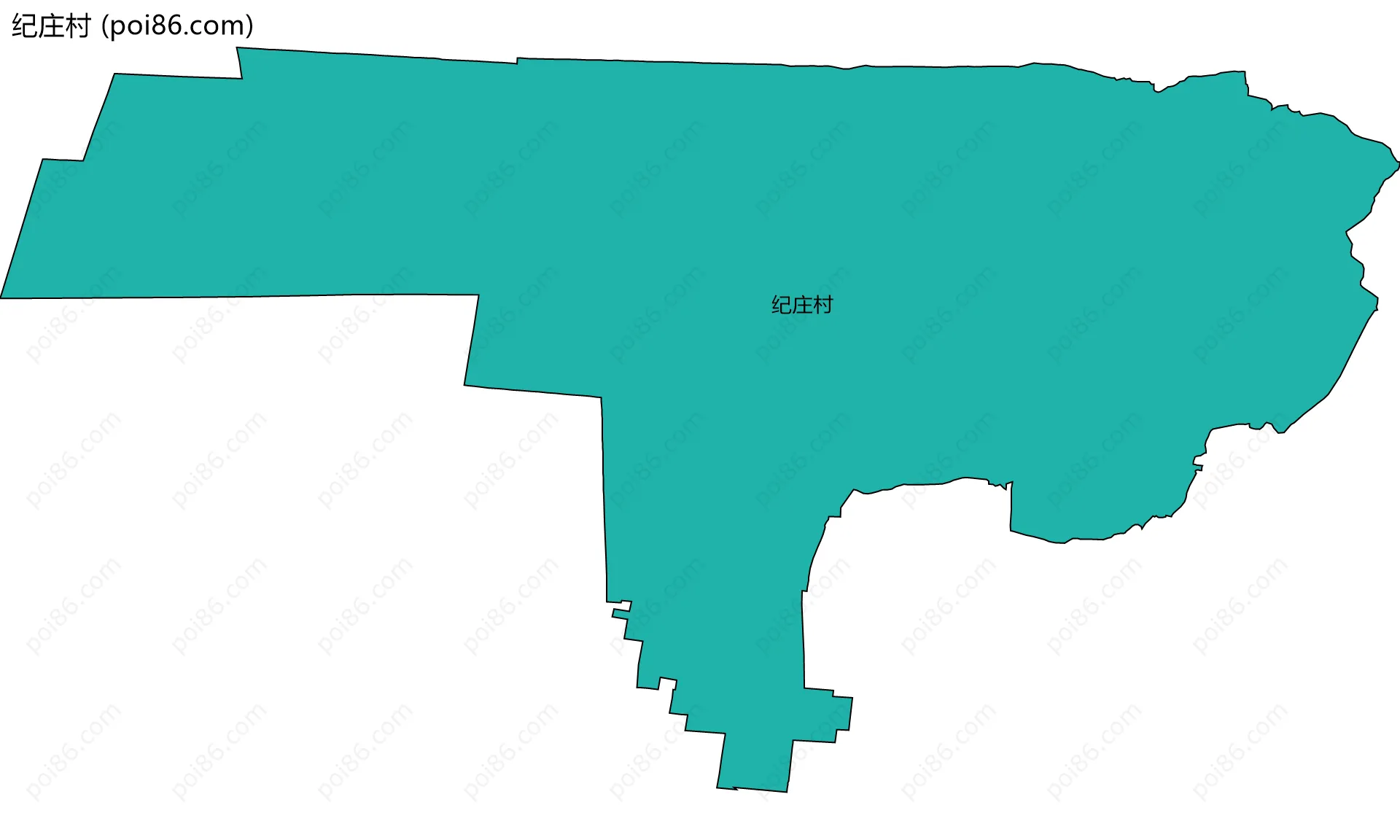 纪庄村边界地图