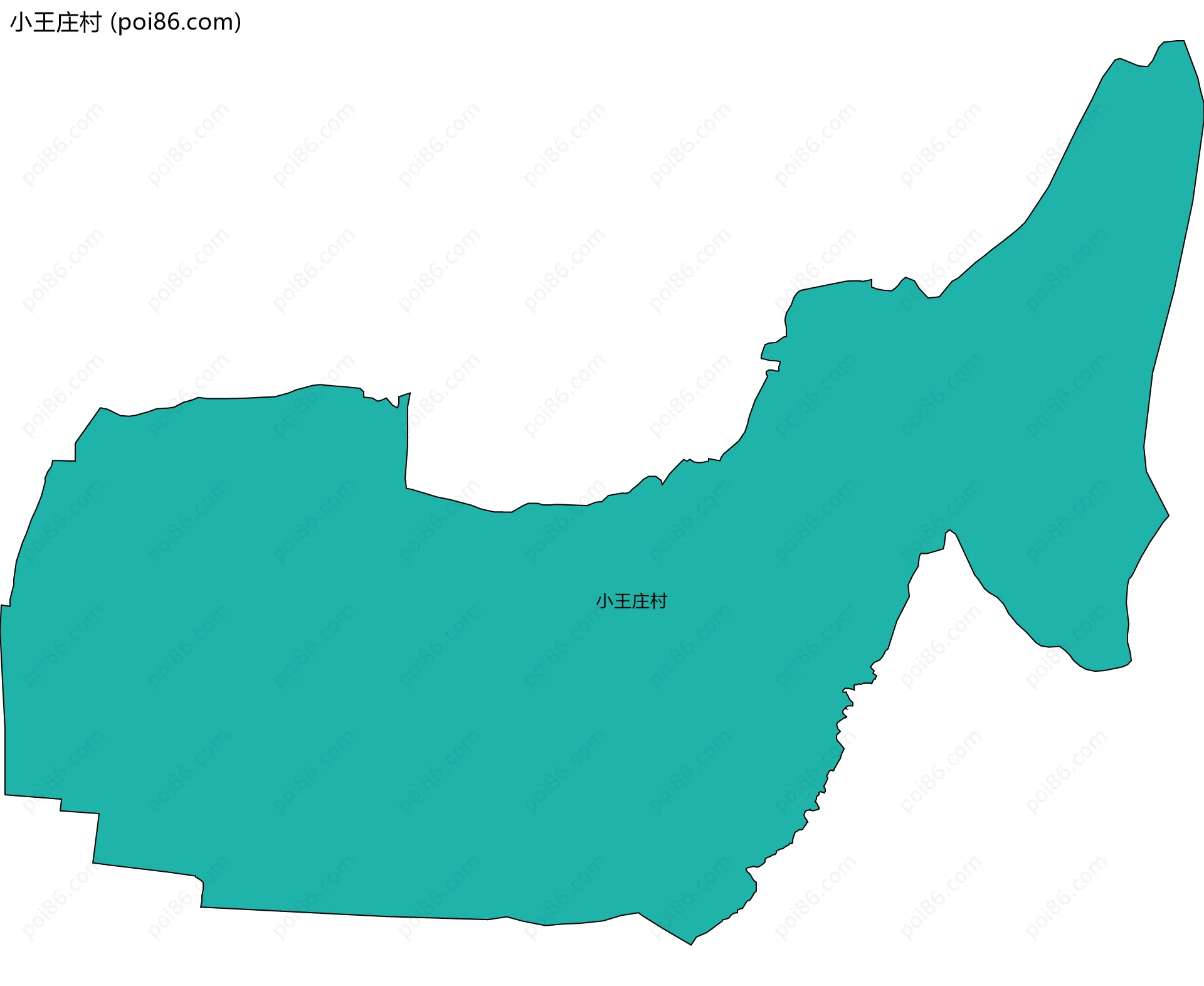 小王庄村边界地图