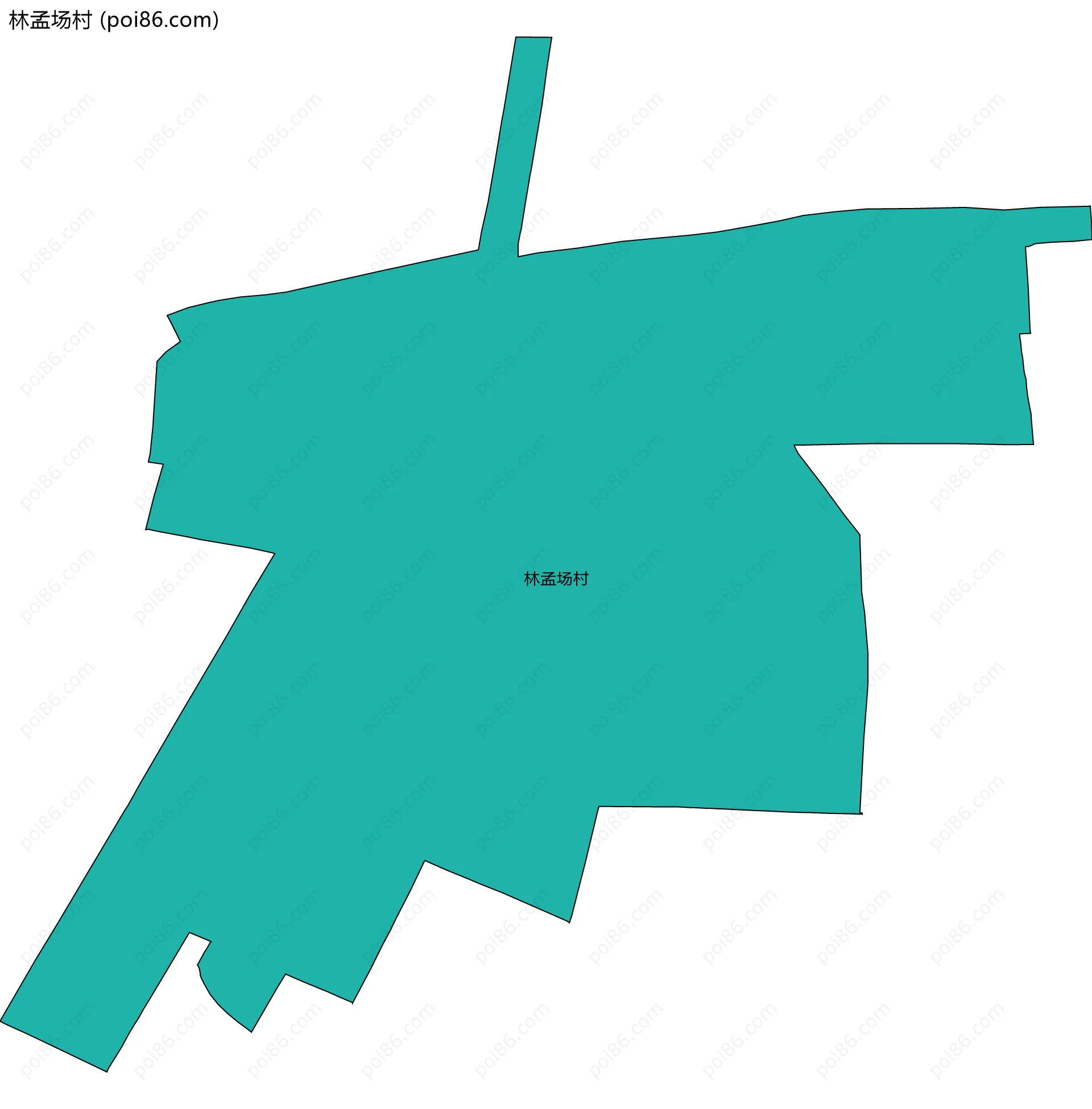 林孟场村边界地图