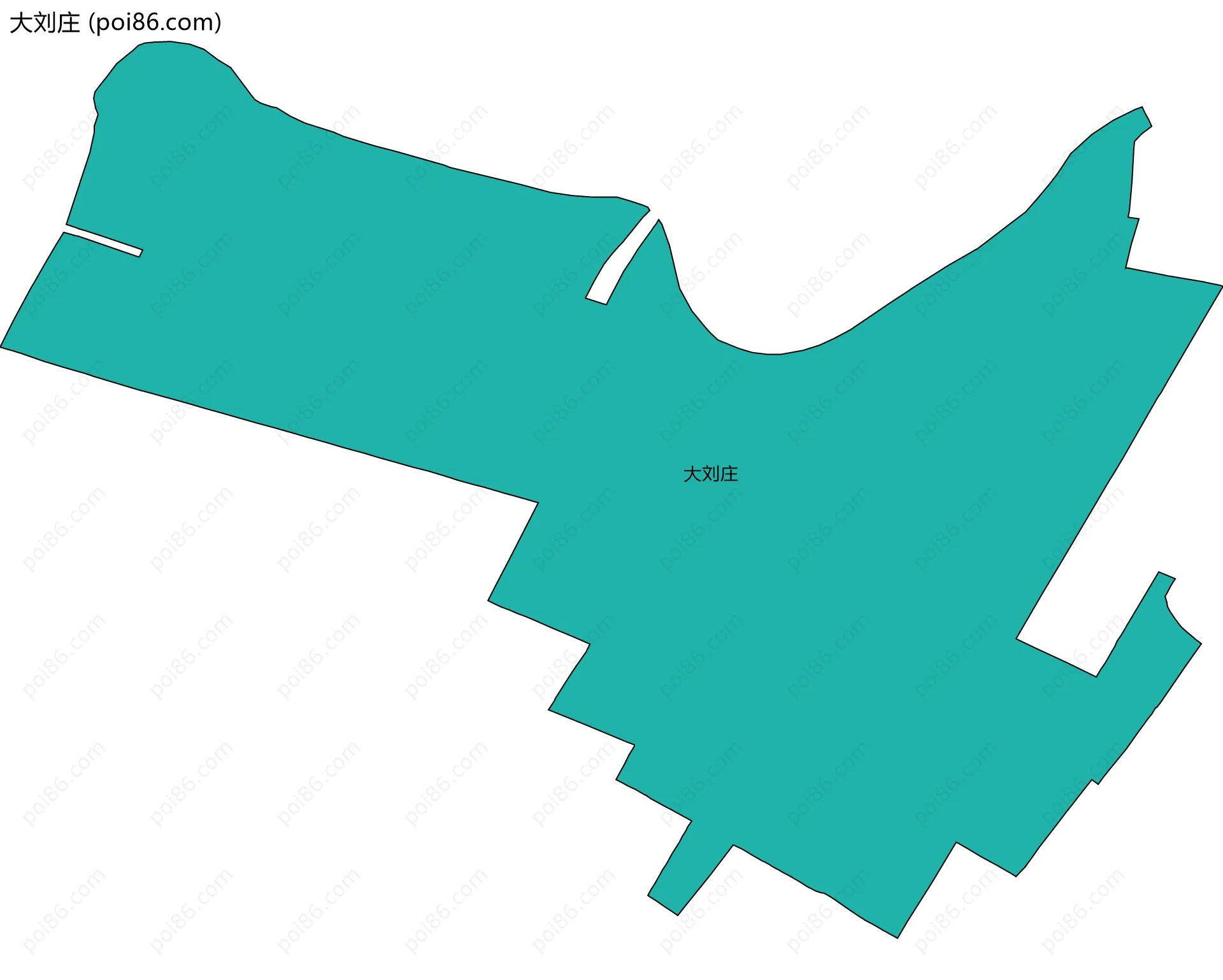 大刘庄边界地图