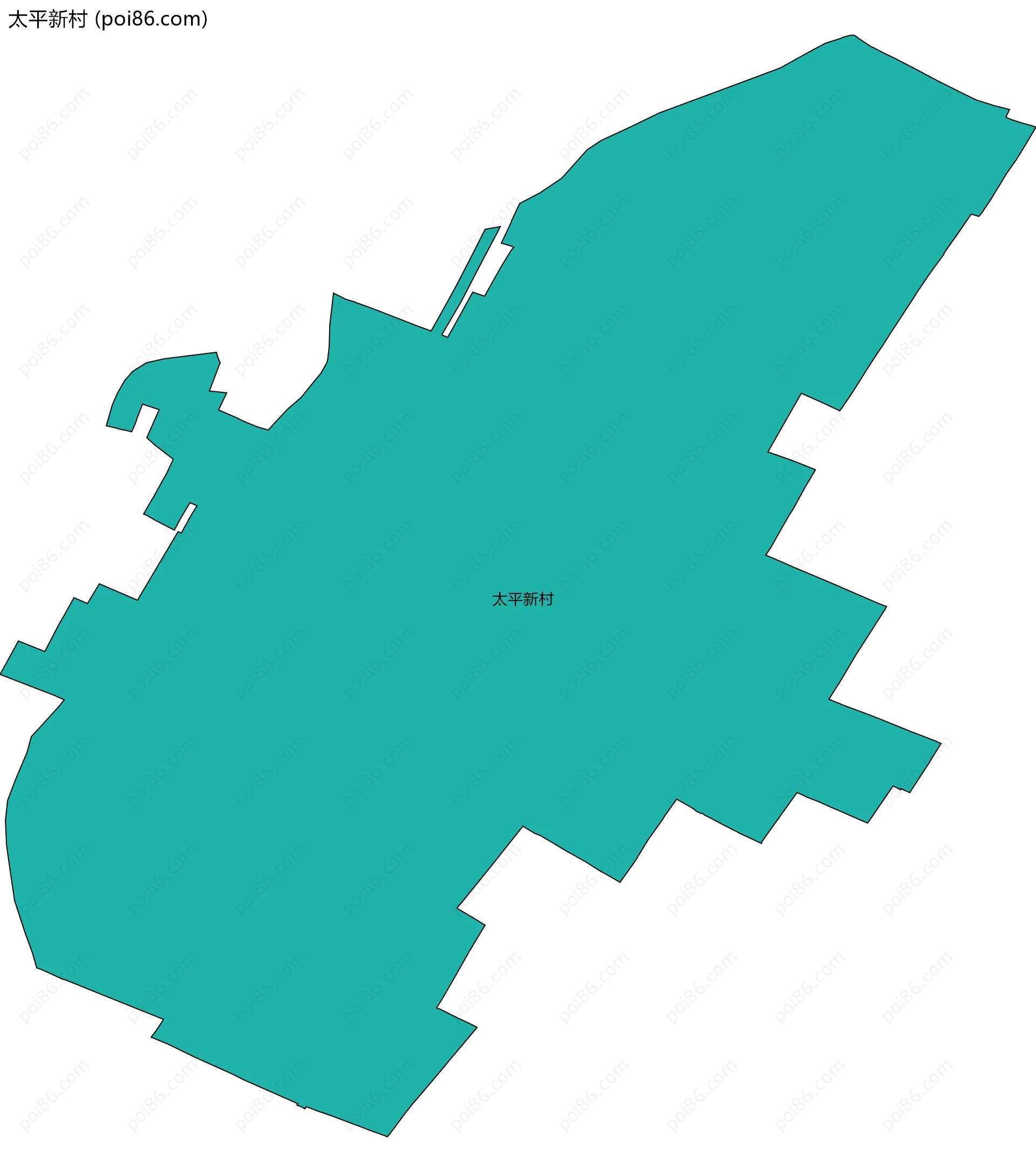 太平新村边界地图