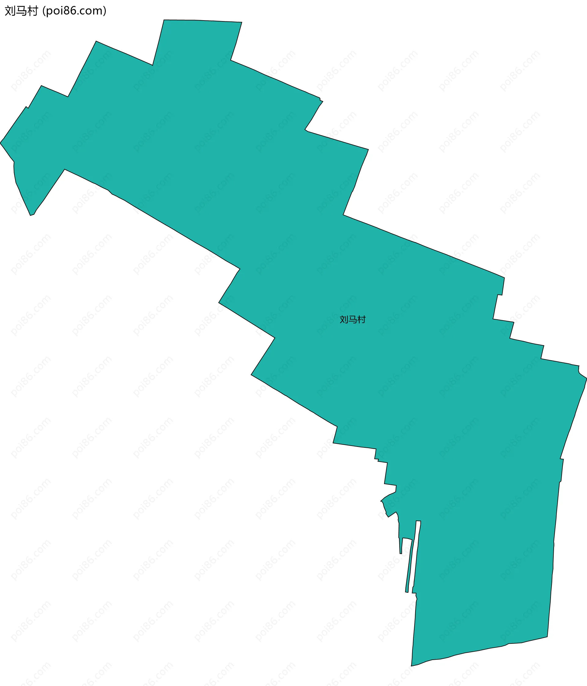 刘马村边界地图