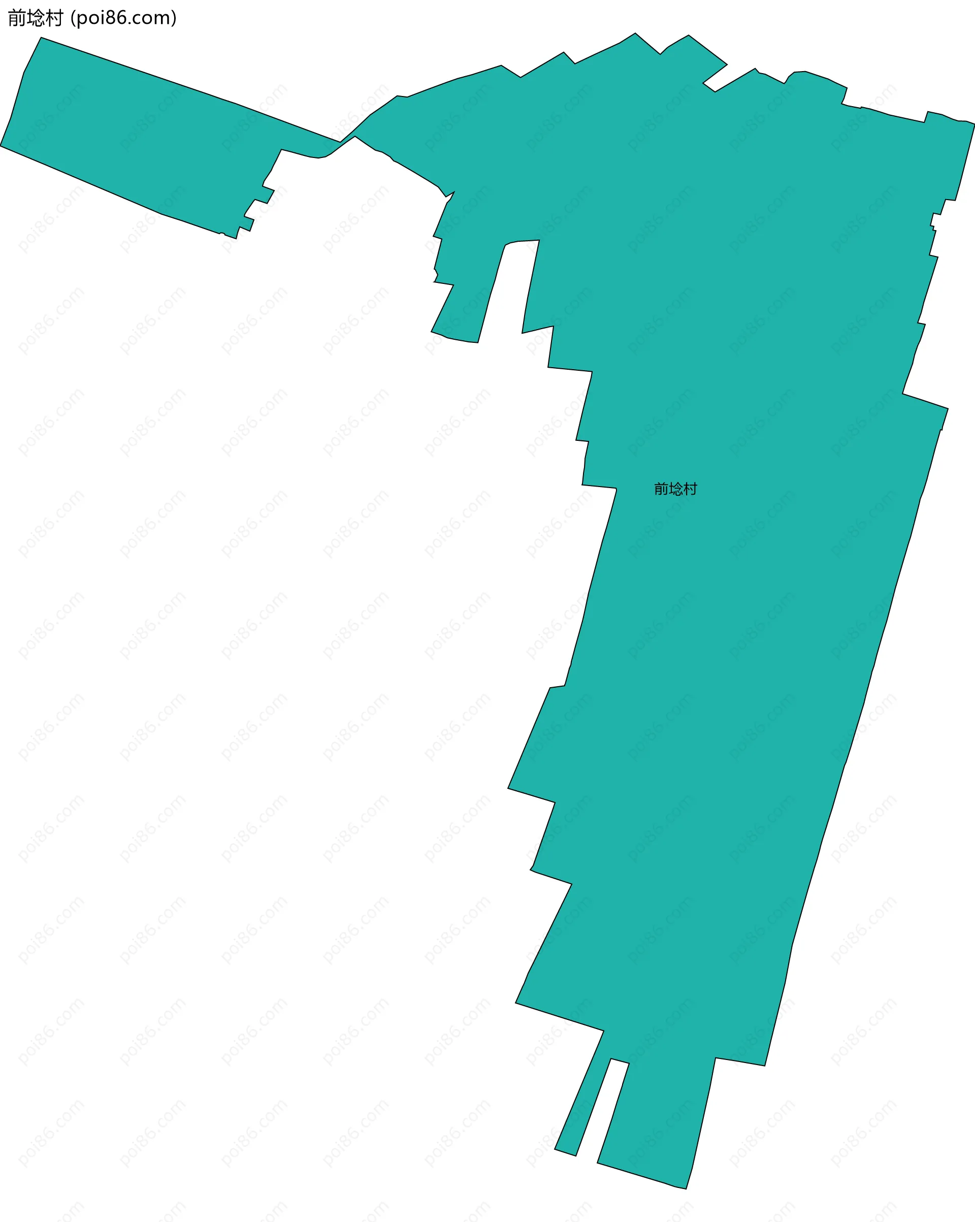 前埝村边界地图