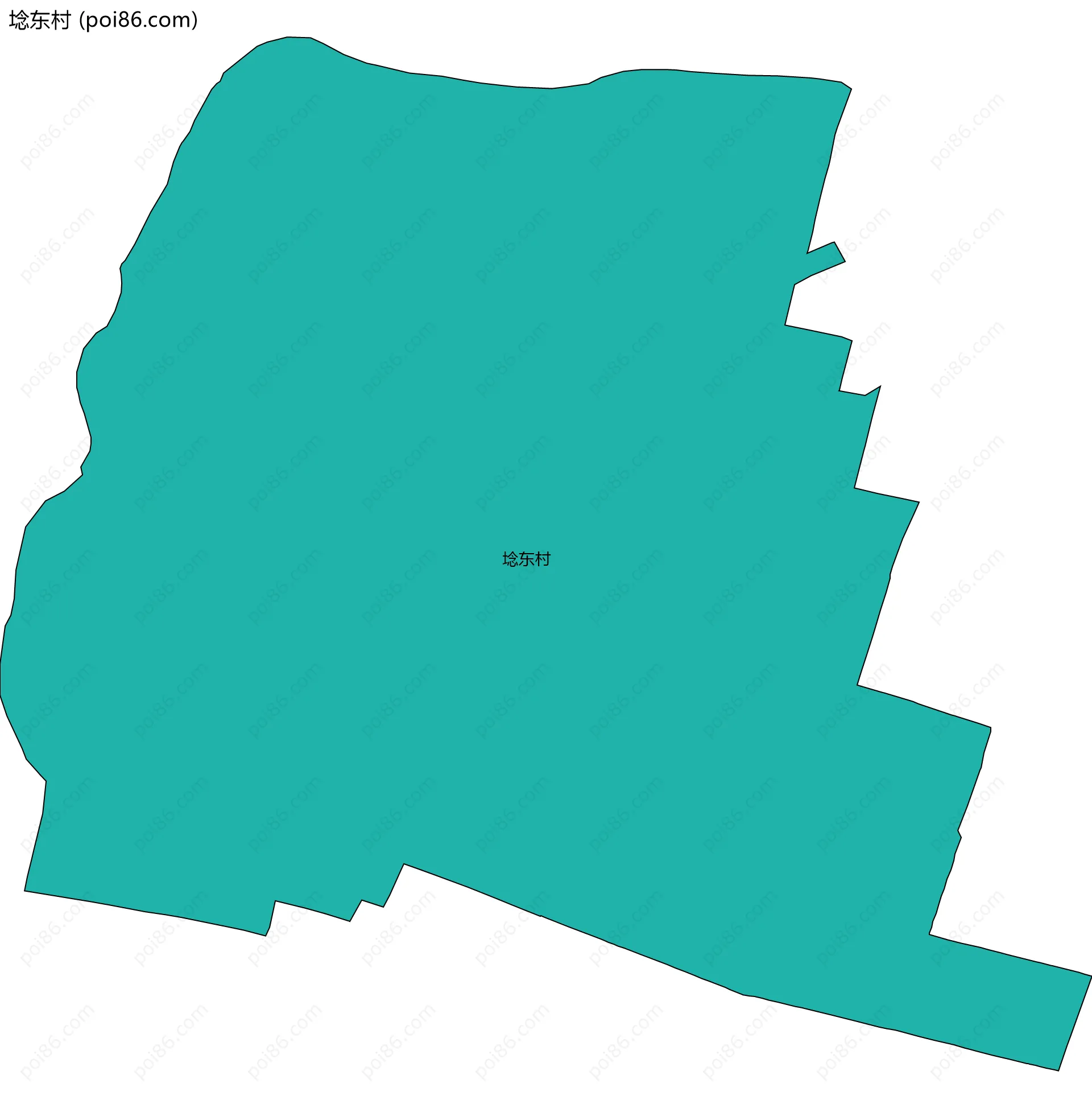 埝东村边界地图