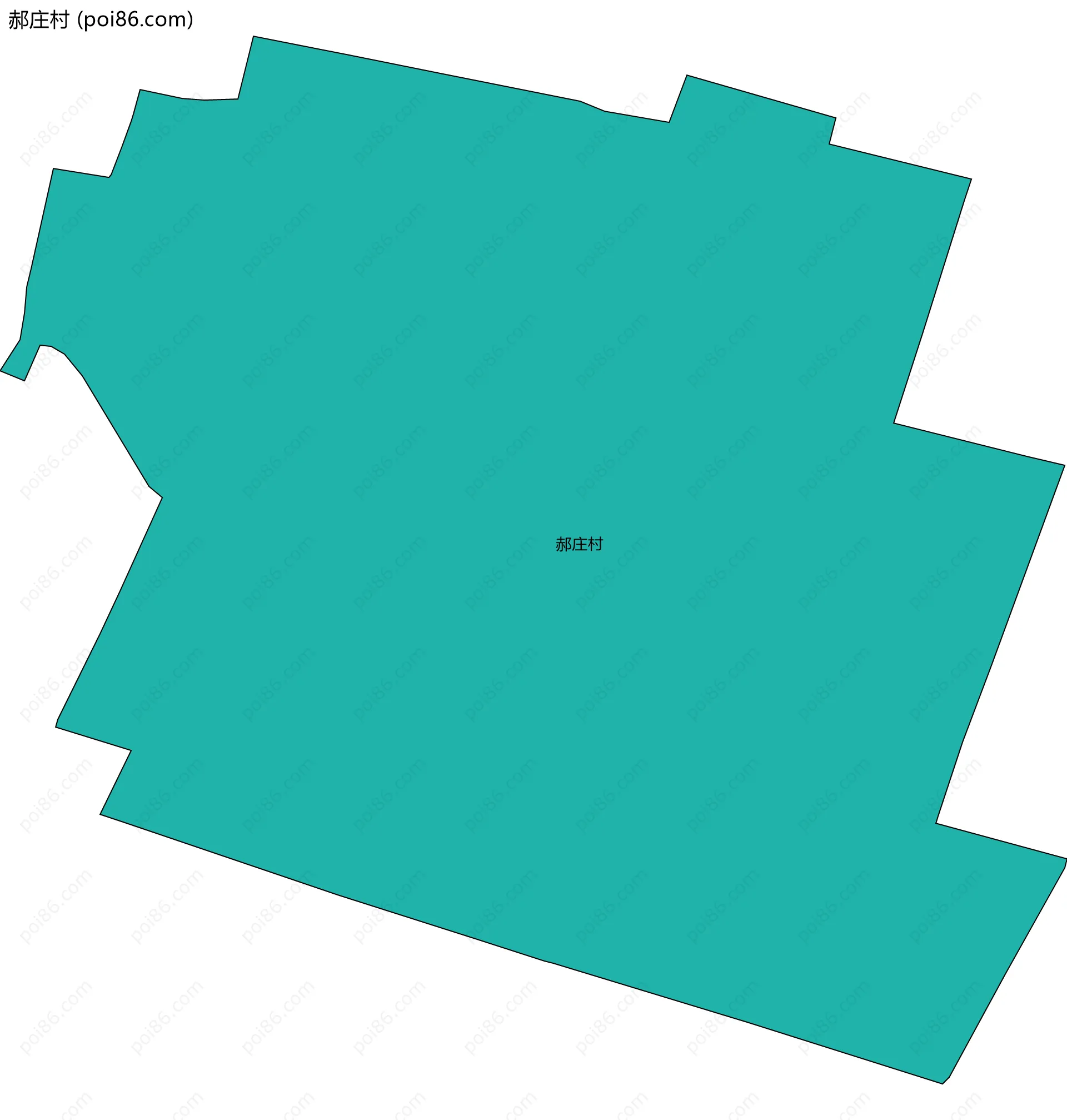 郝庄村边界地图