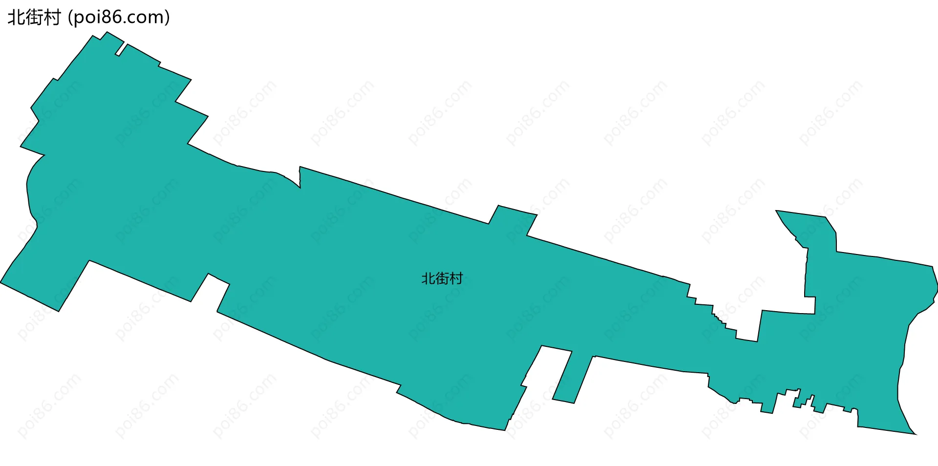 北街村边界地图
