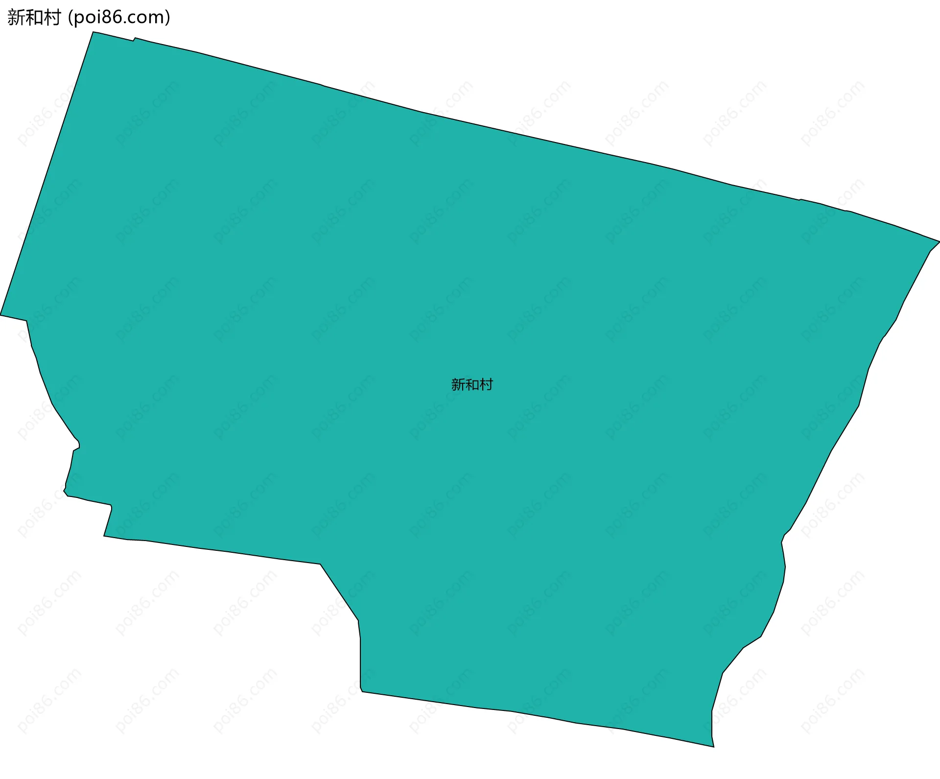 新和村边界地图