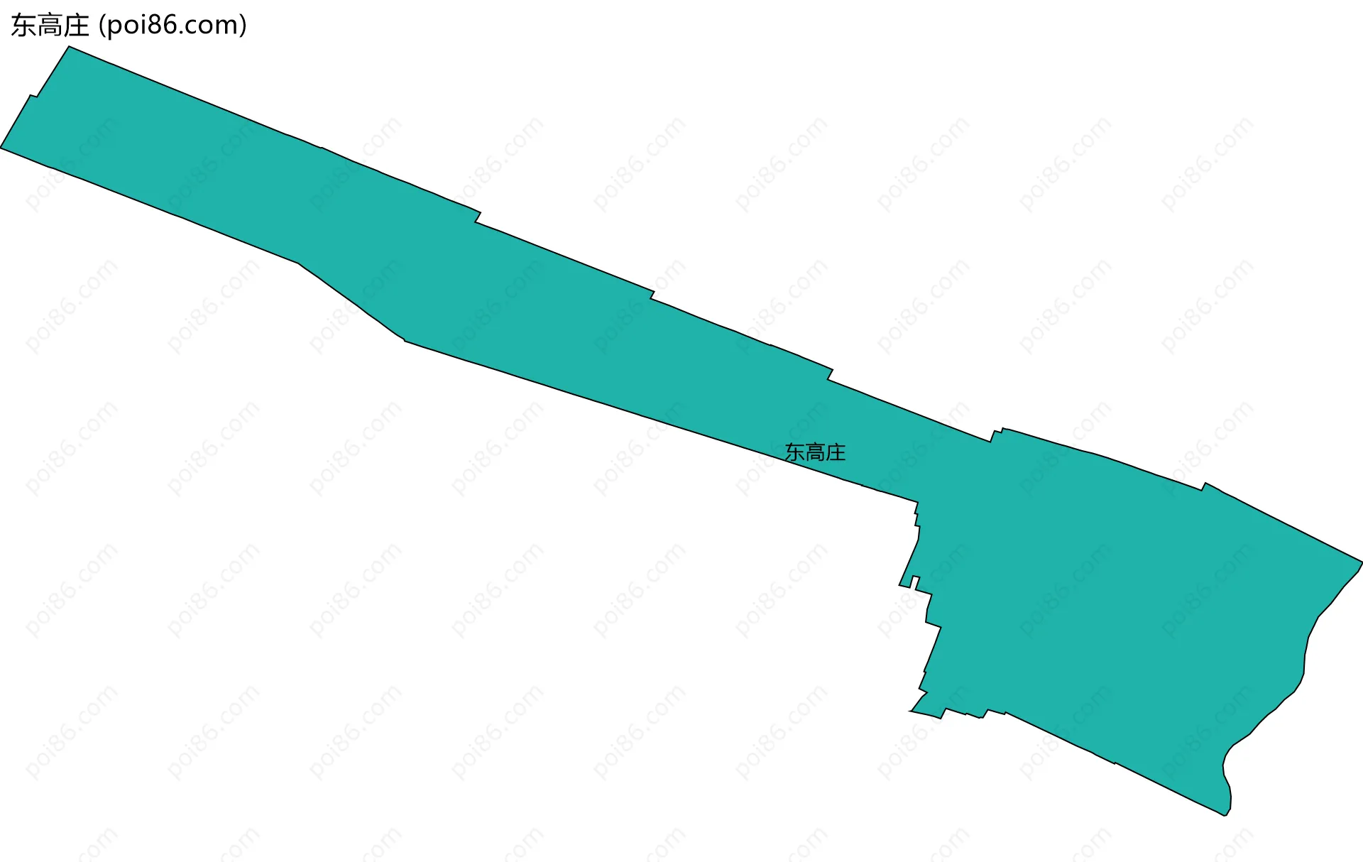 东高庄边界地图