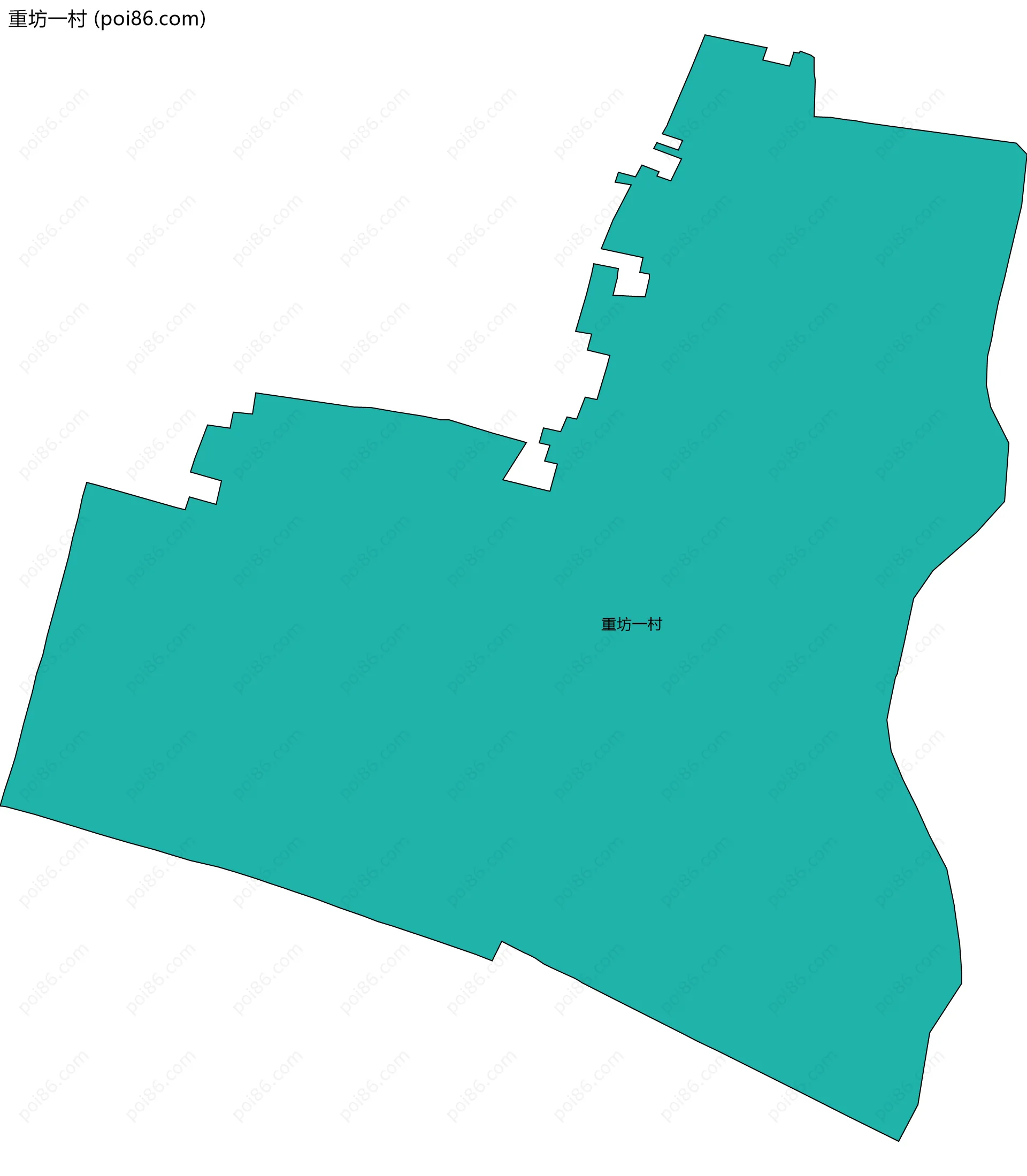 重坊一村边界地图