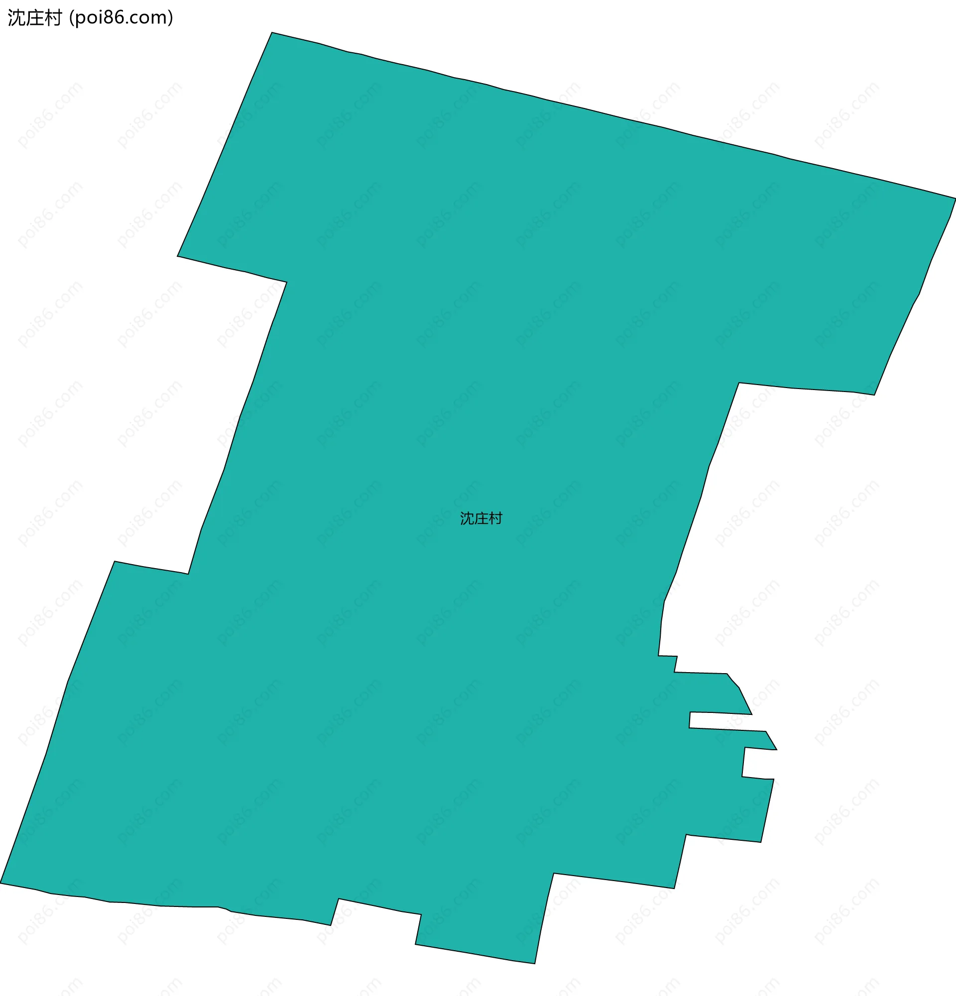 沈庄村边界地图