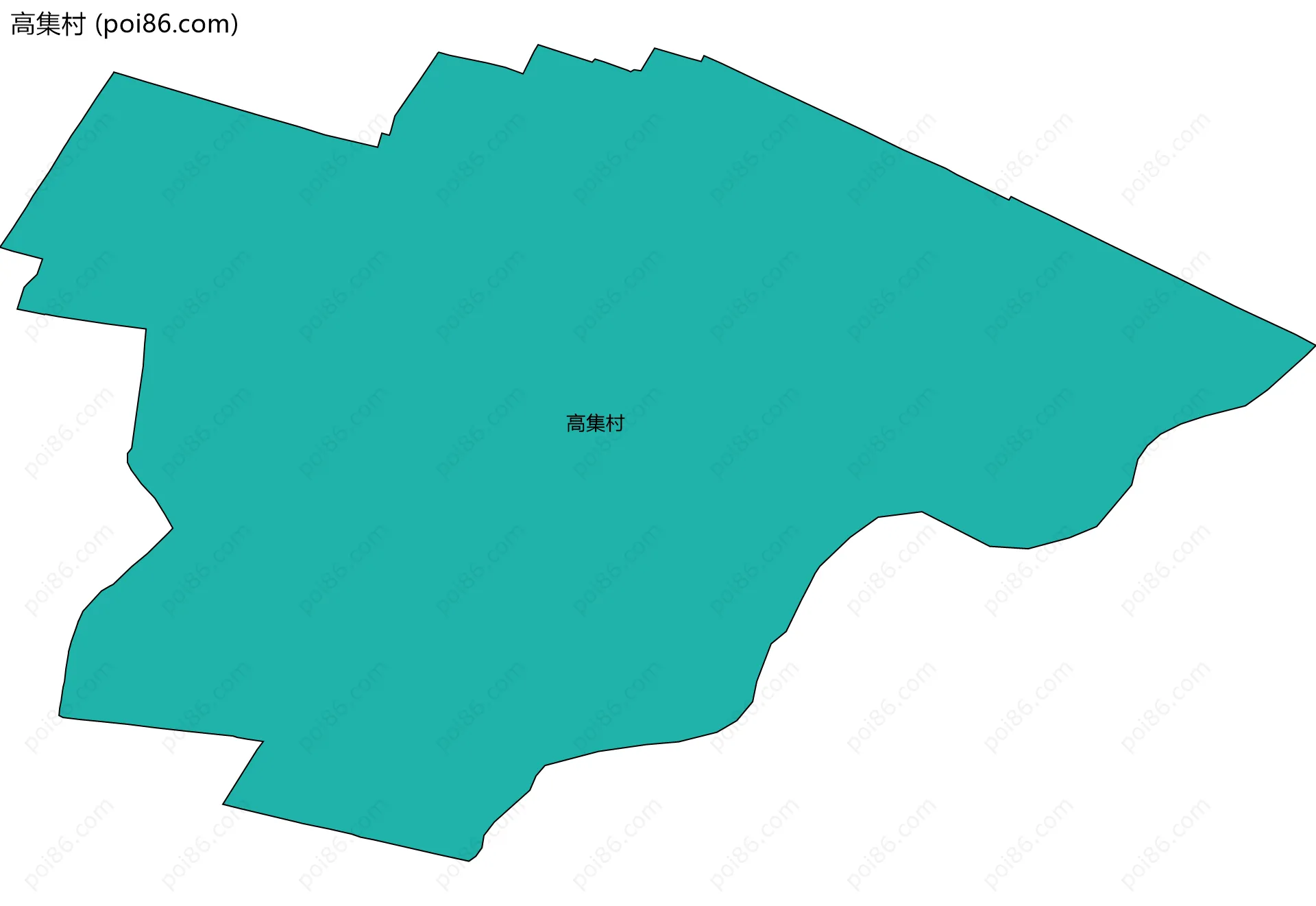 高集村边界地图