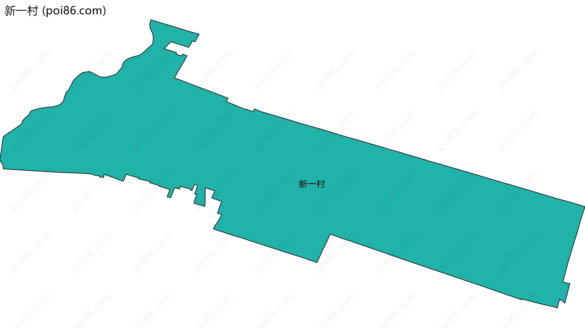 新一村边界地图