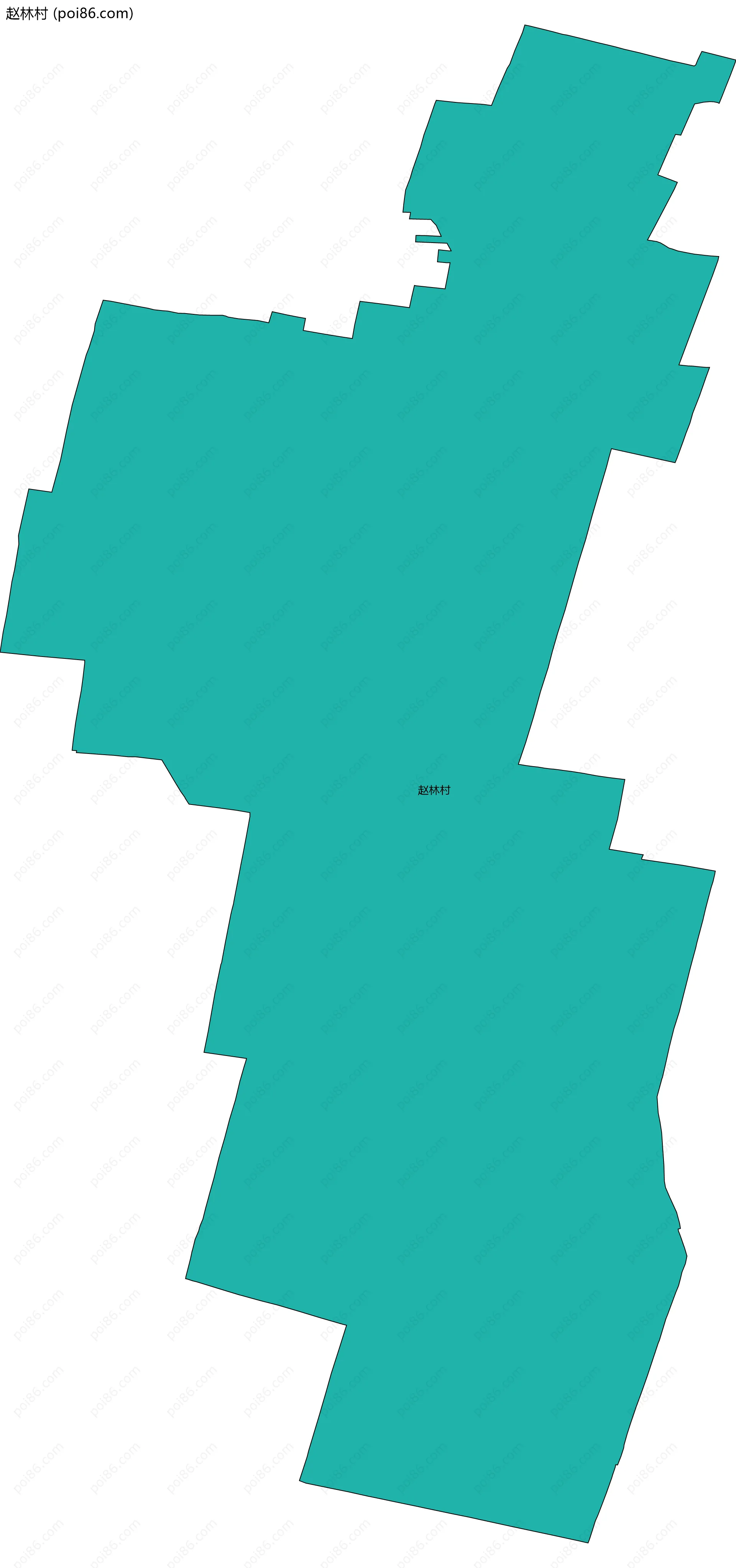 赵林村边界地图