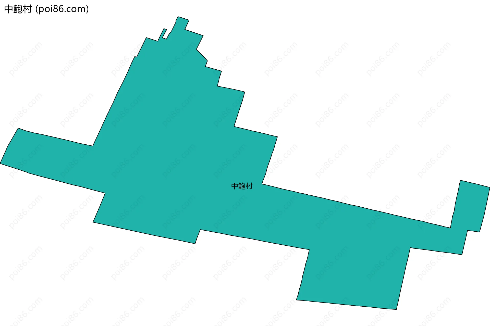 中鲍村边界地图