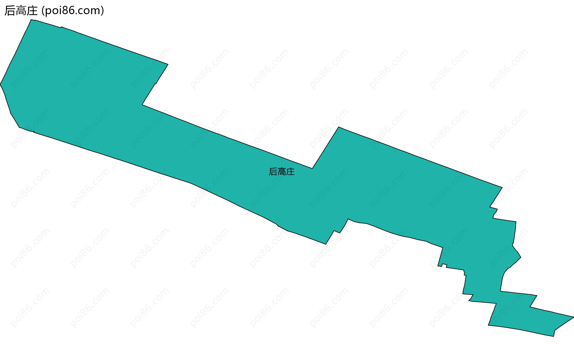 后高庄边界地图
