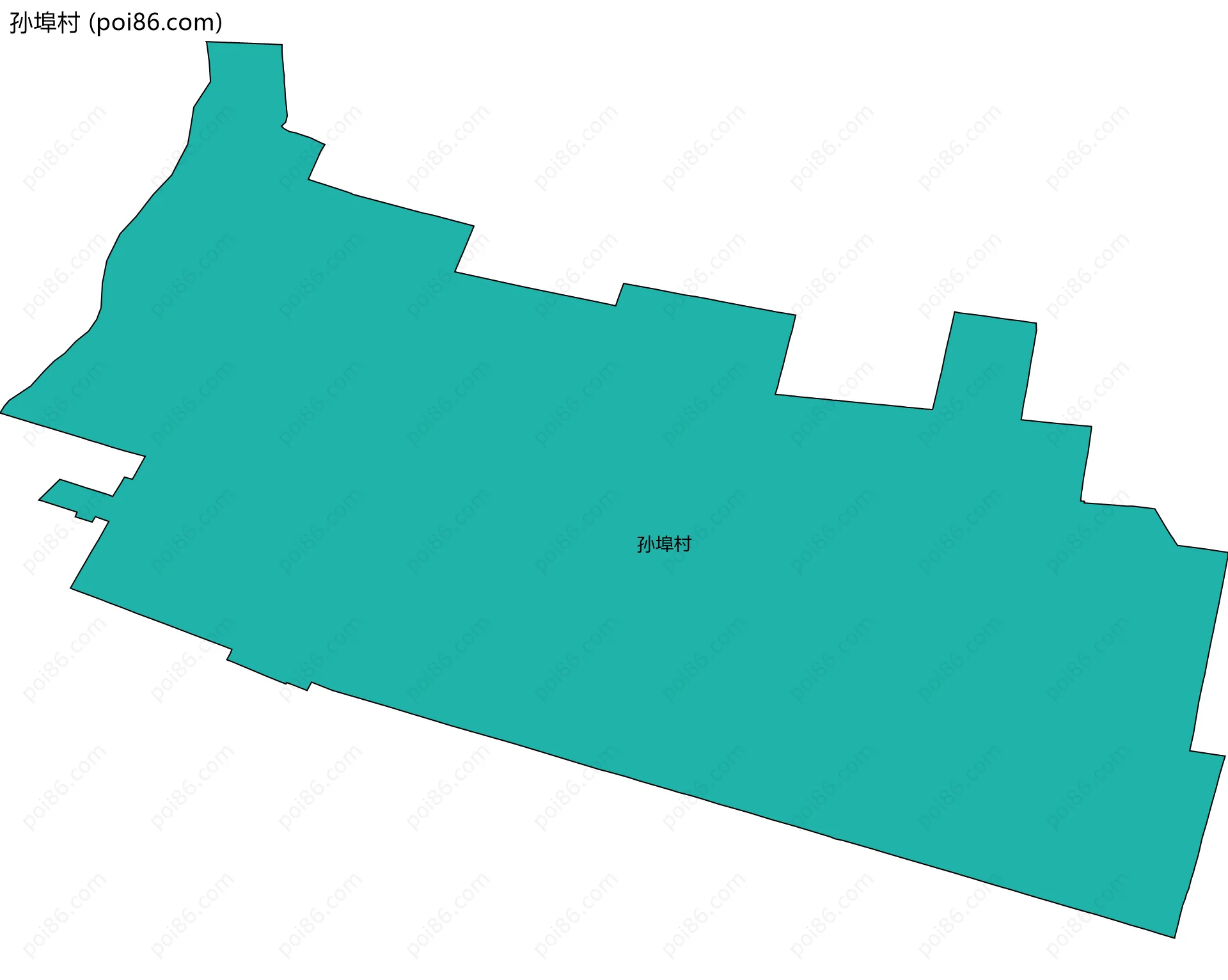 孙埠村边界地图