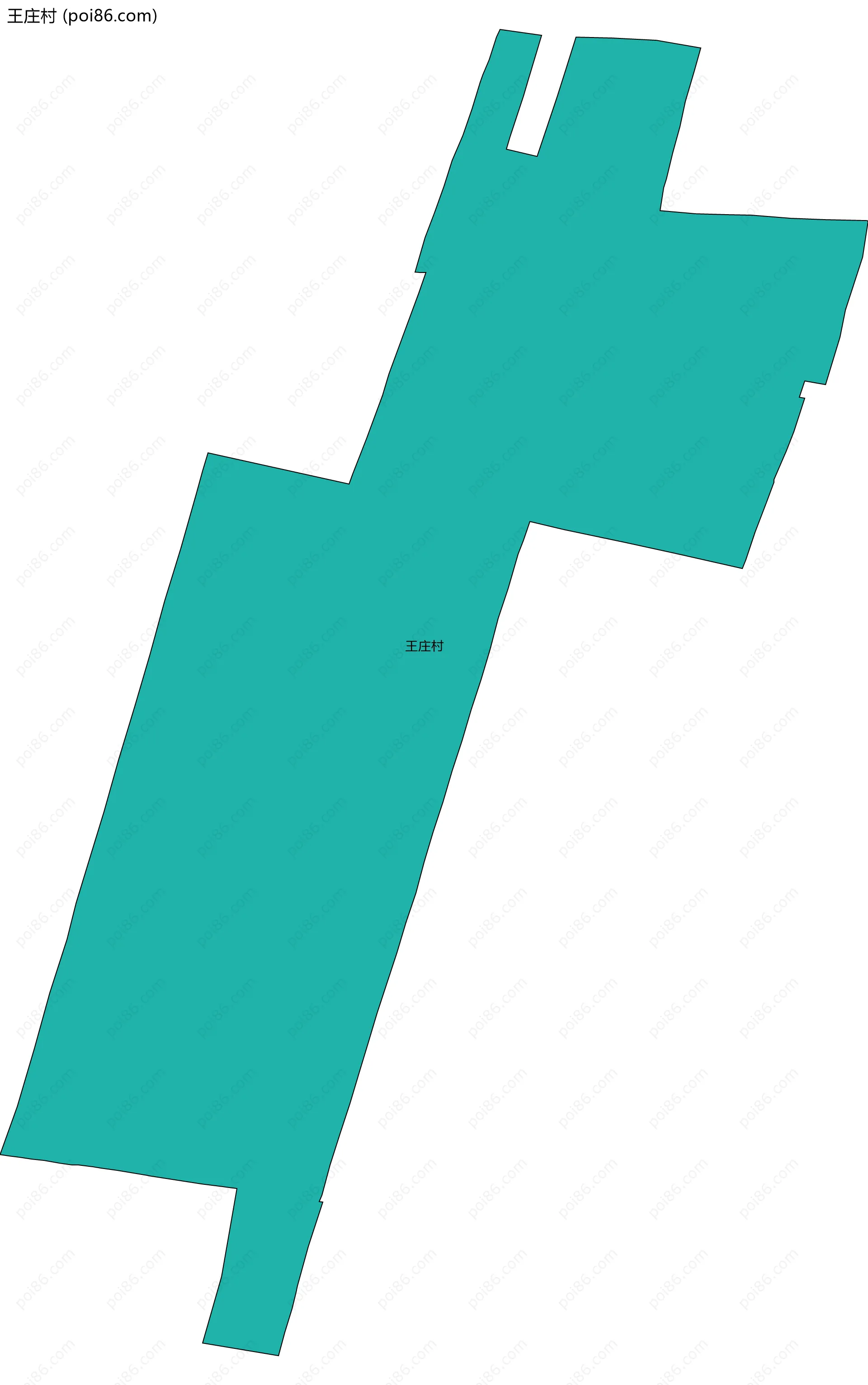 王庄村边界地图