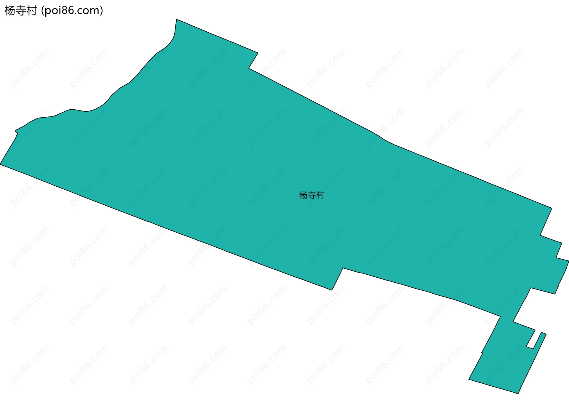 杨寺村边界地图