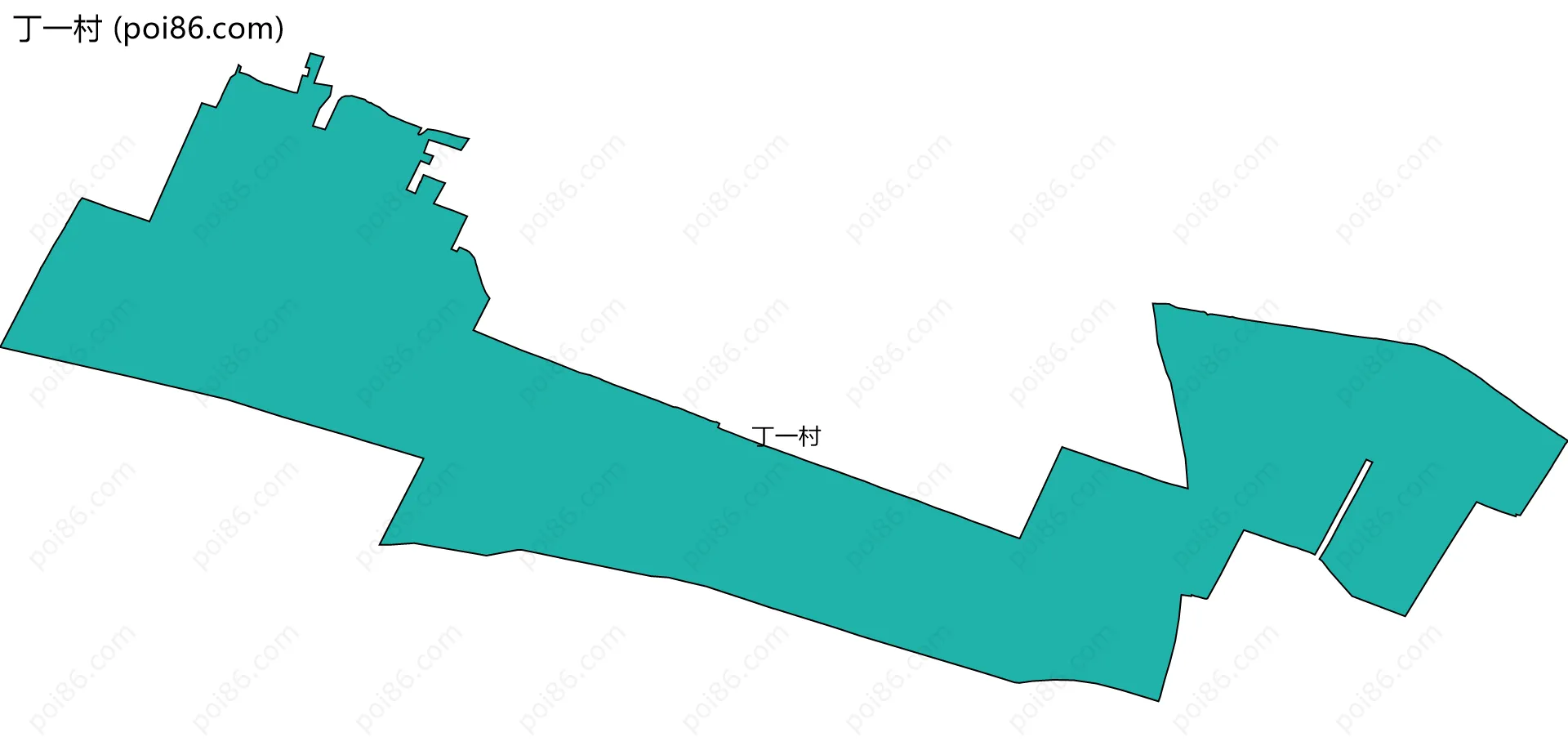 丁一村边界地图
