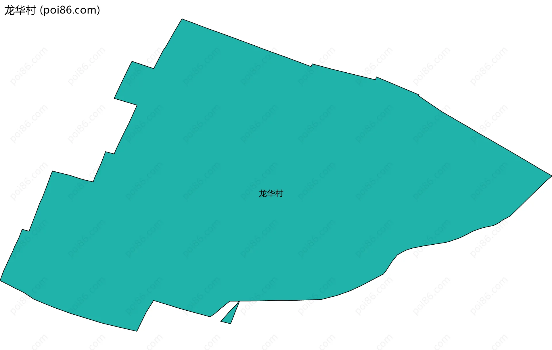 龙华村边界地图