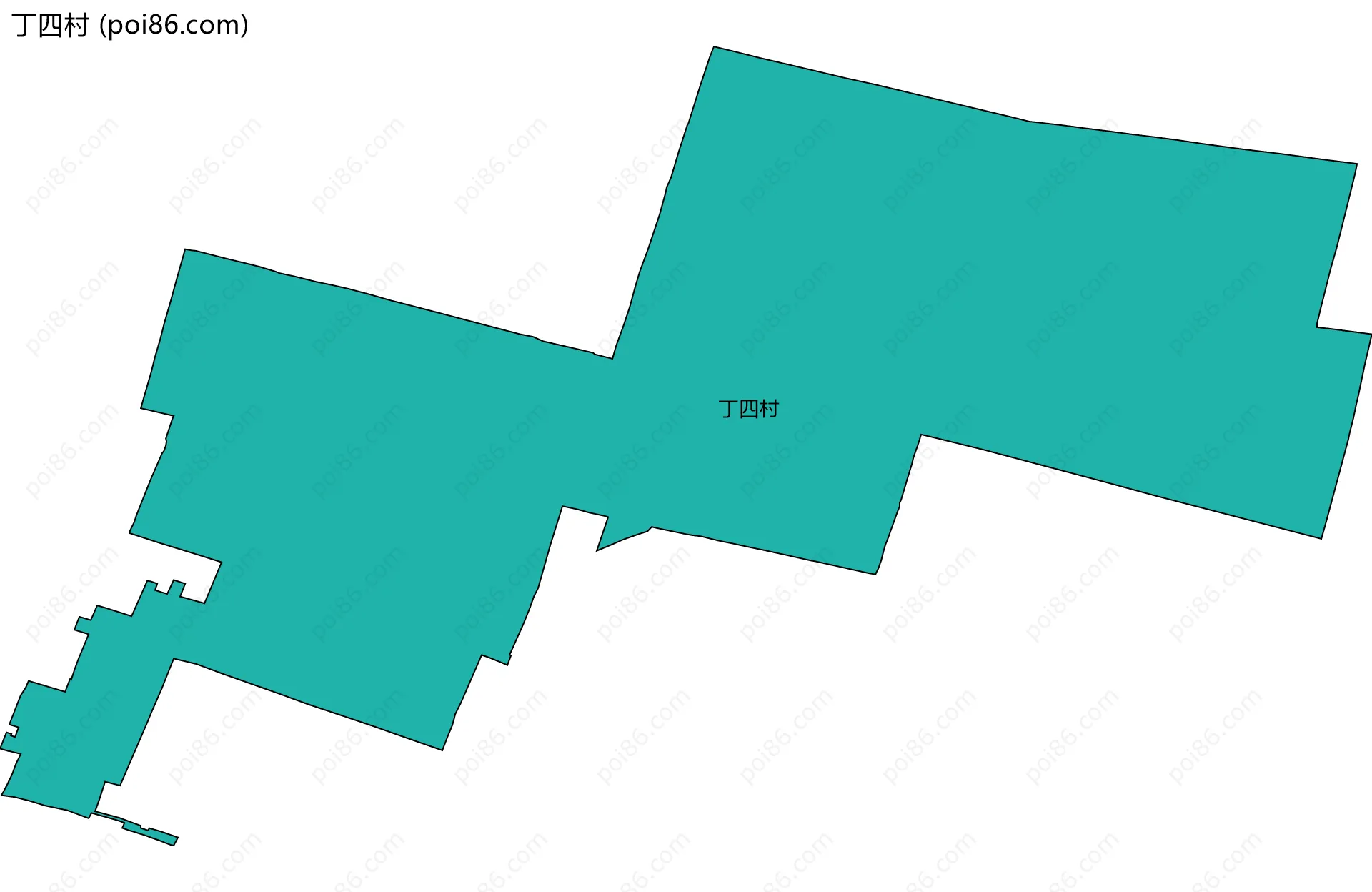 丁四村边界地图