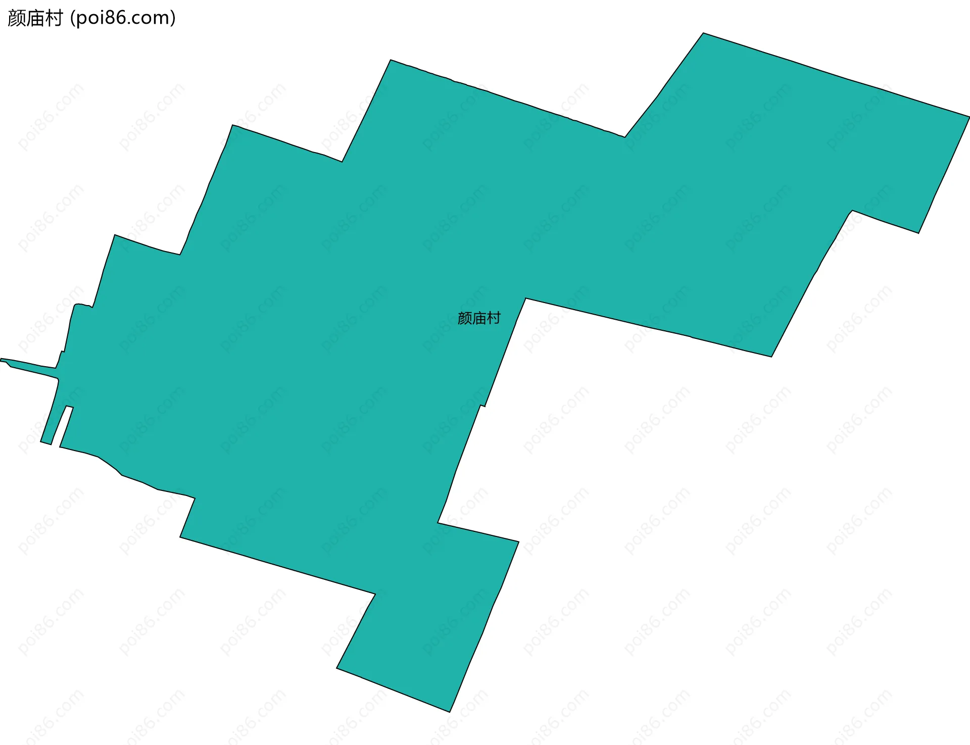 颜庙村边界地图
