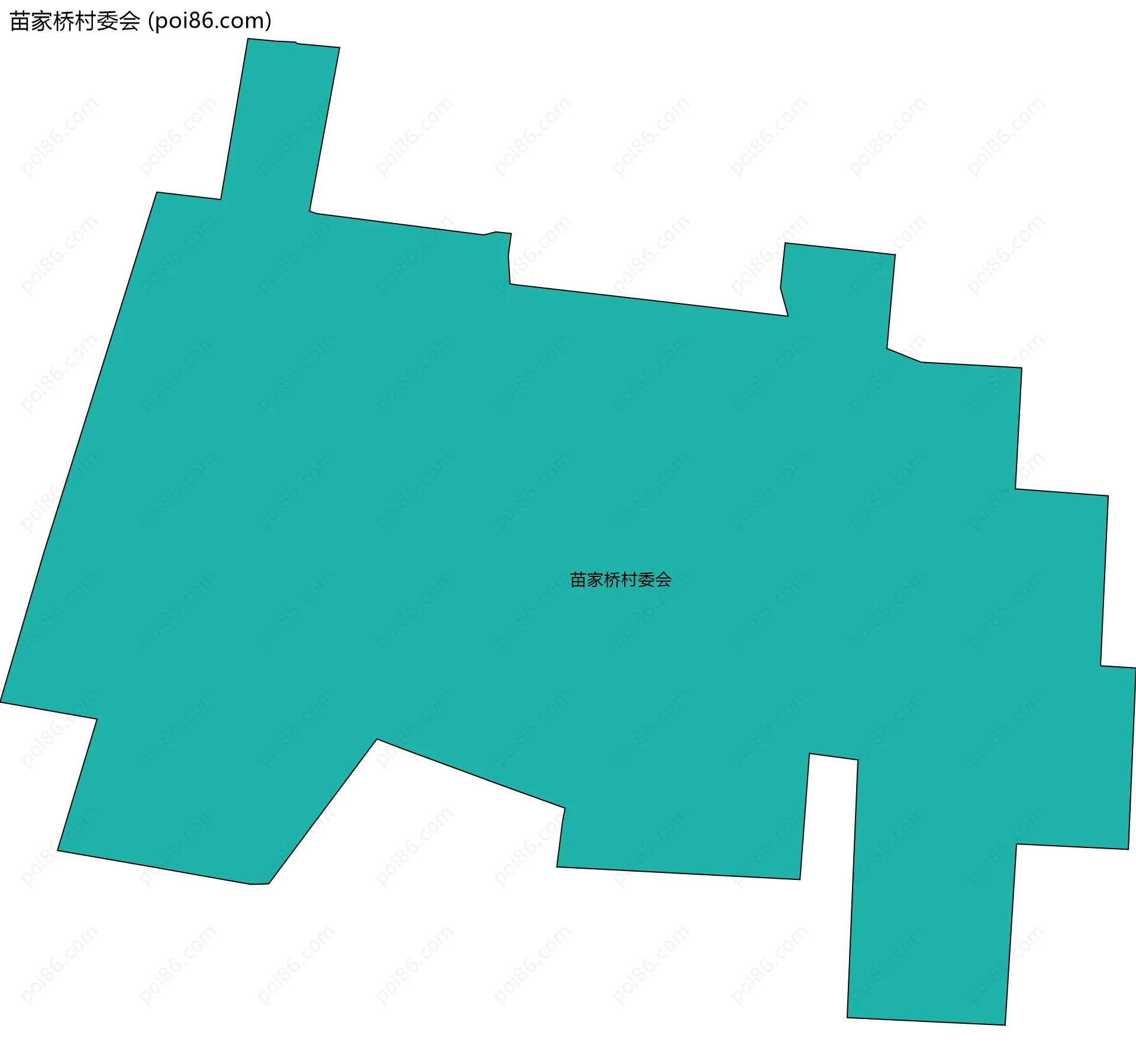 苗家桥村委会边界地图