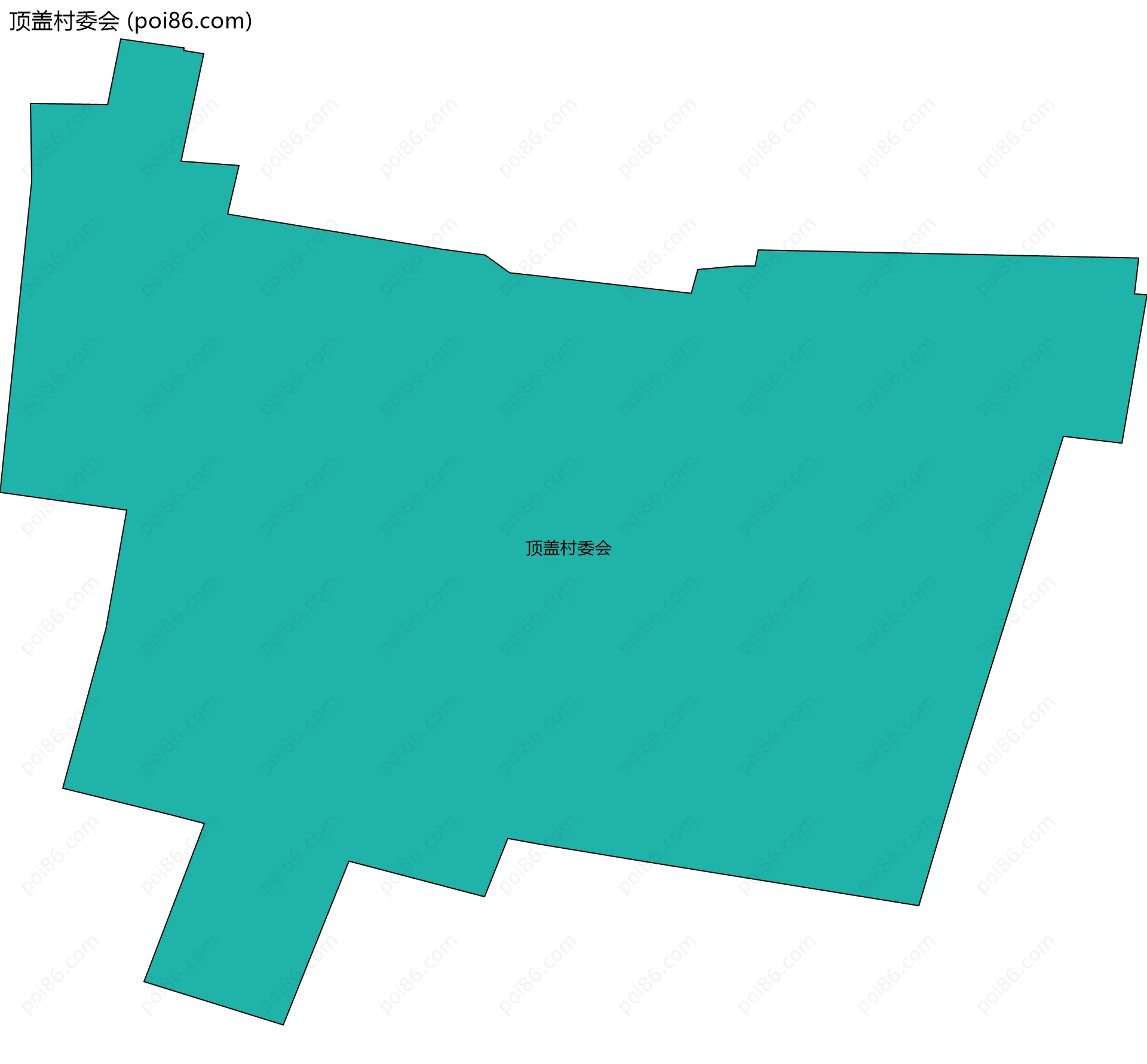 顶盖村委会边界地图