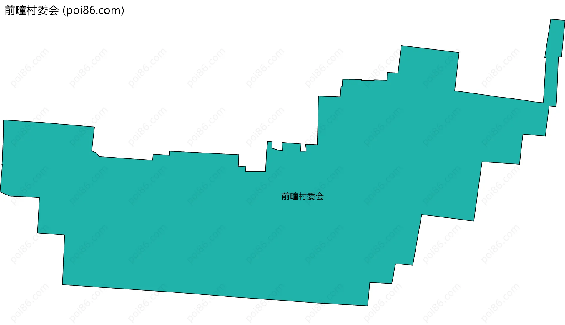 前疃村委会边界地图