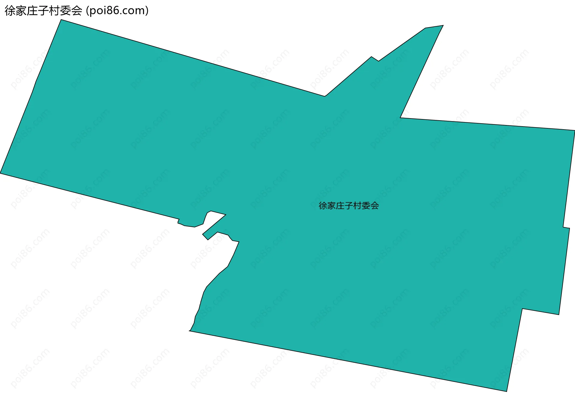 徐家庄子村委会边界地图