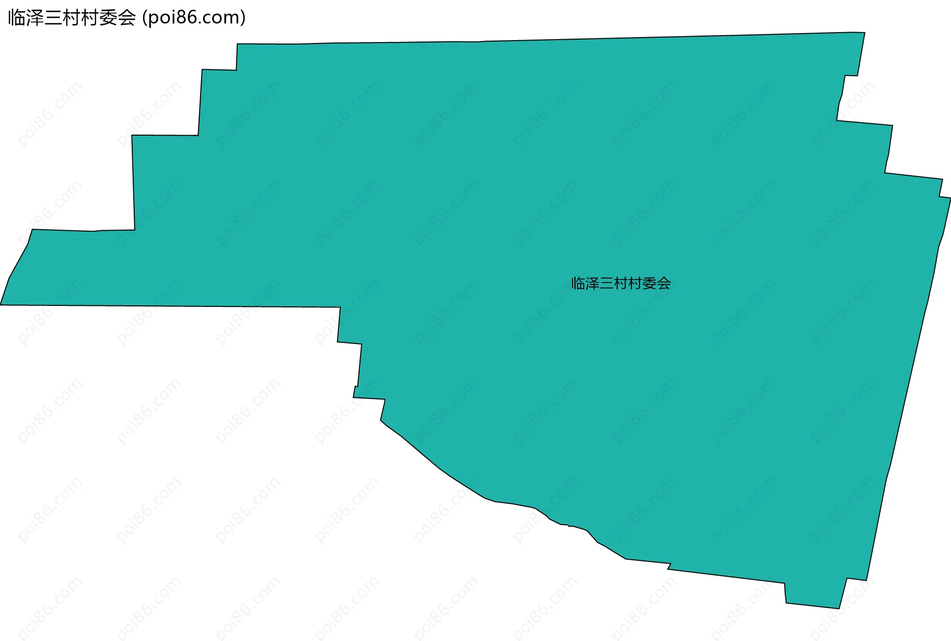 临泽三村村委会边界地图