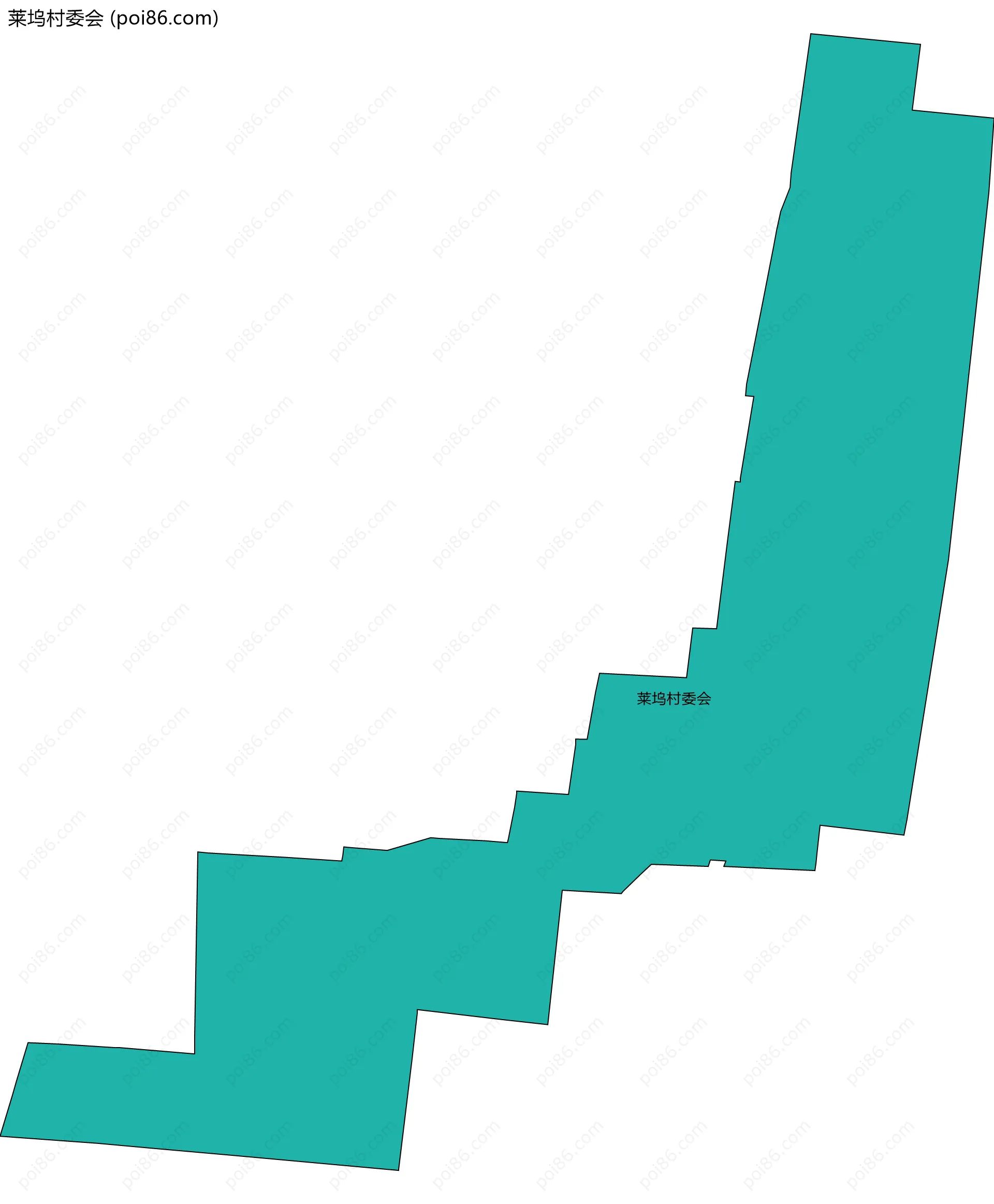莱坞村委会边界地图