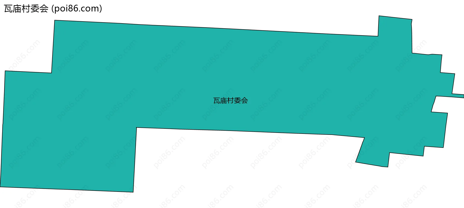 瓦庙村委会边界地图