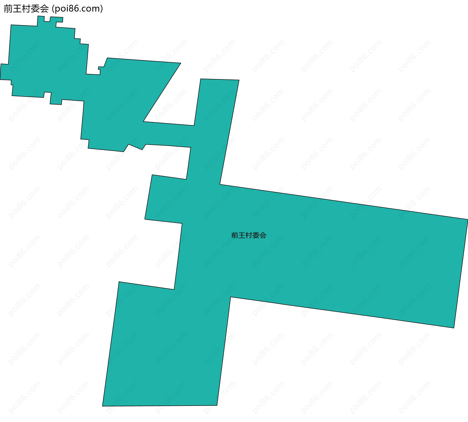 前王村委会边界地图