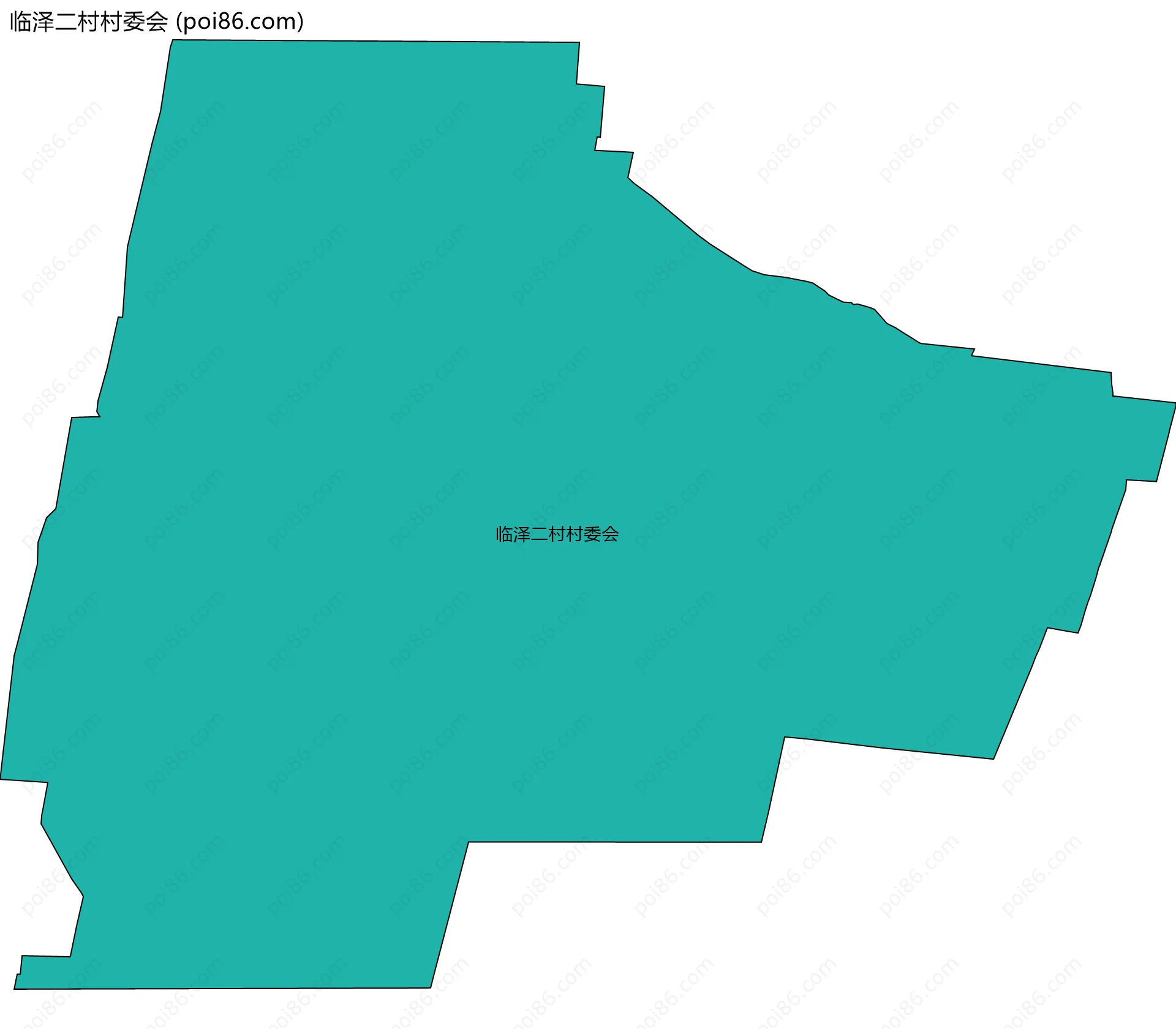 临泽二村村委会边界地图
