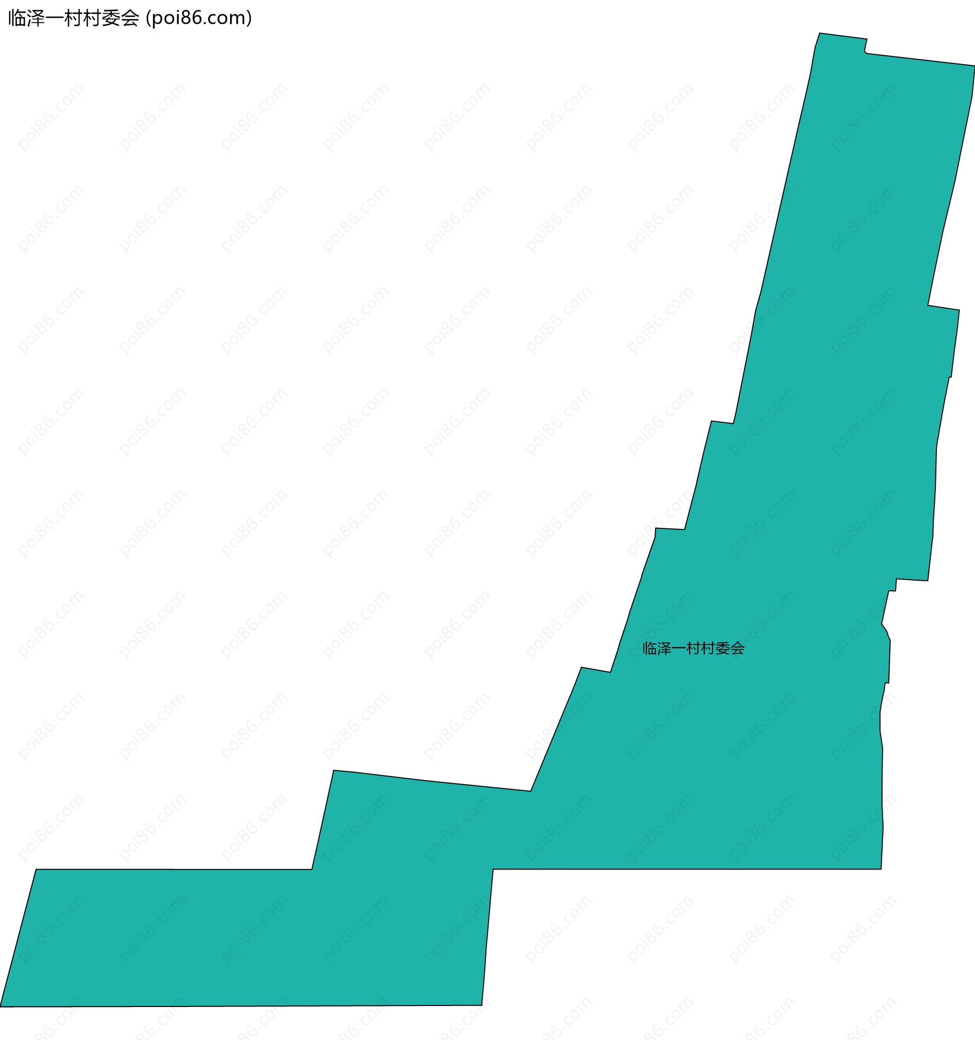 临泽一村村委会边界地图