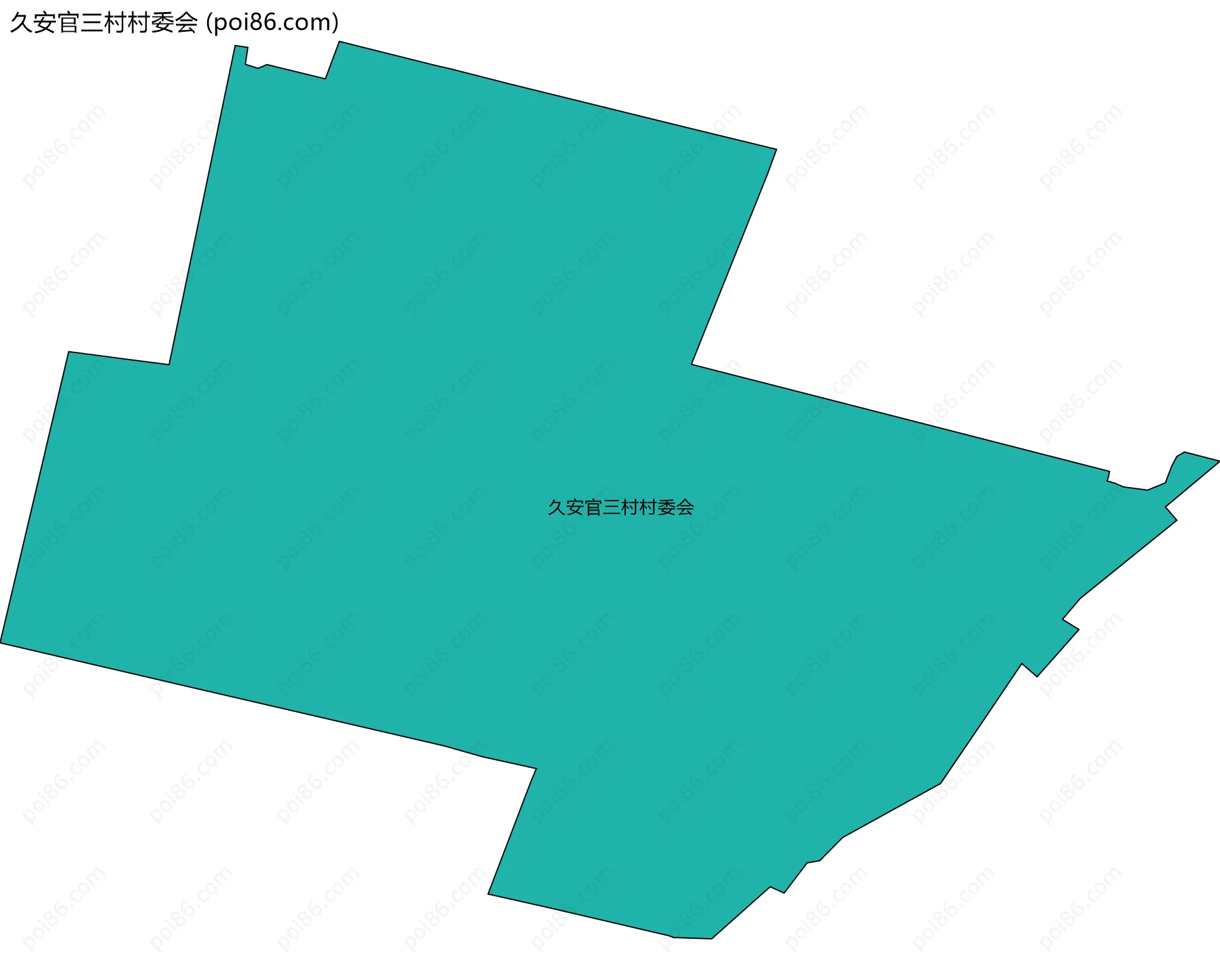 久安官三村村委会边界地图